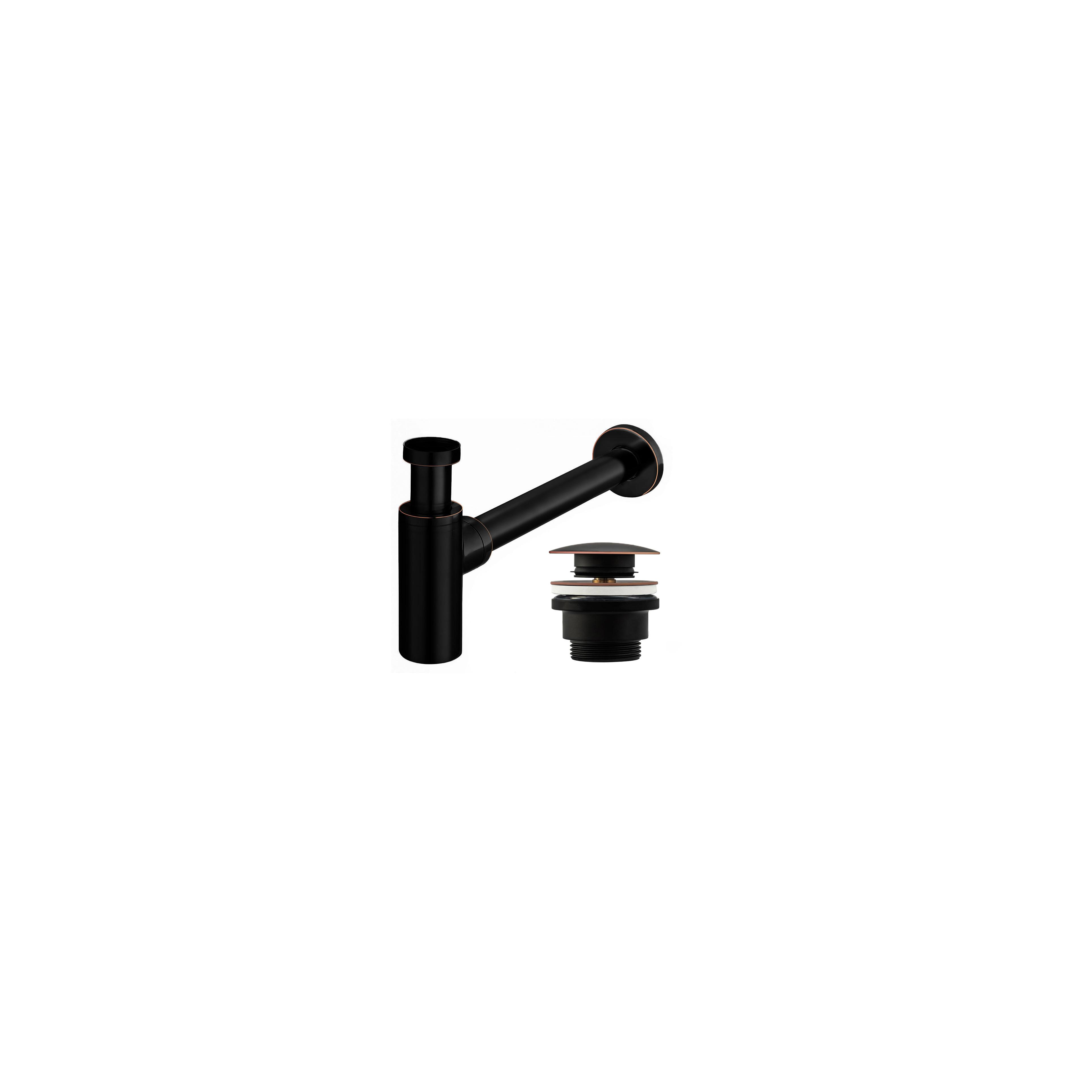 Siphon de lavabo REA Old Black