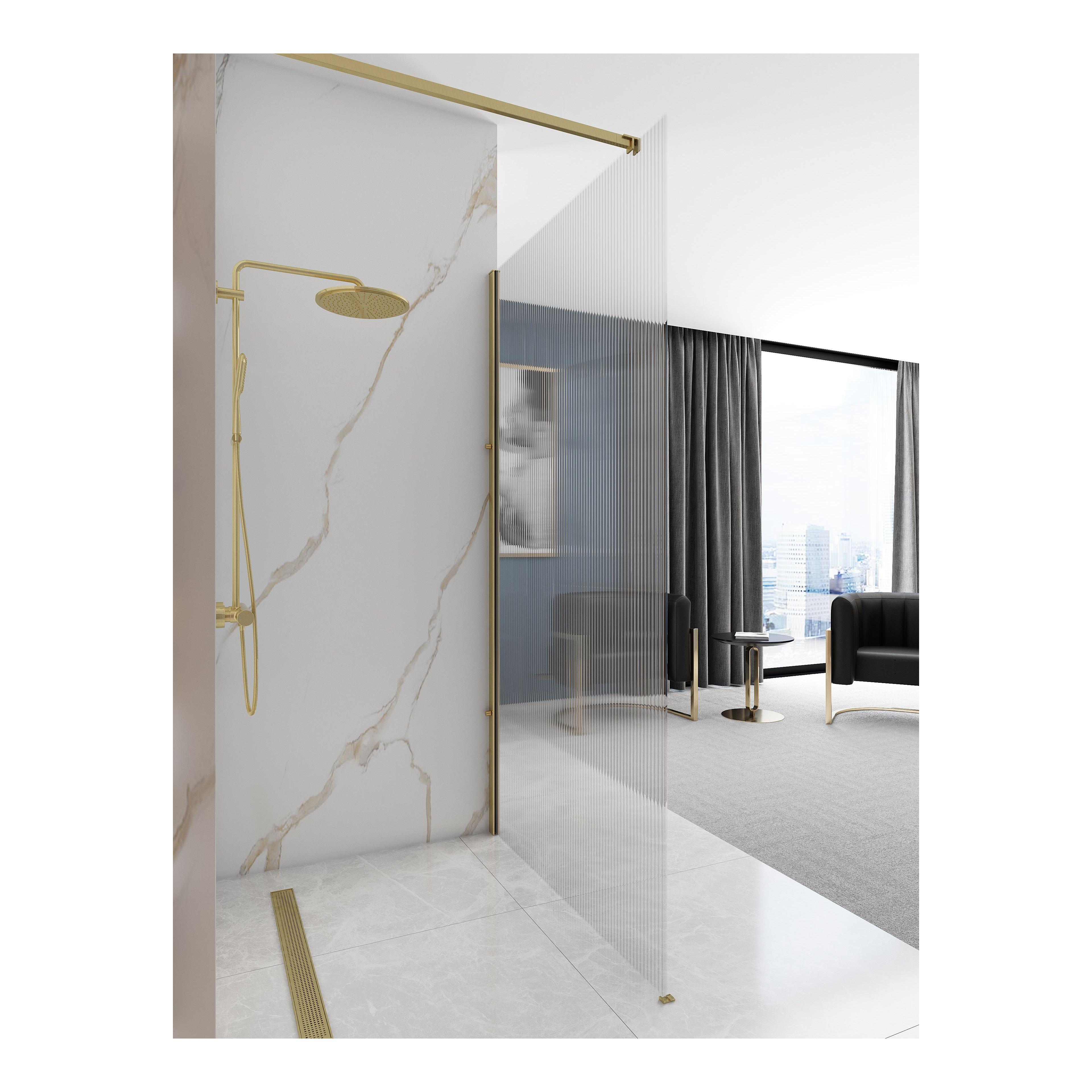Zid za tuš Rea Aero Intimo Gold Brush 100