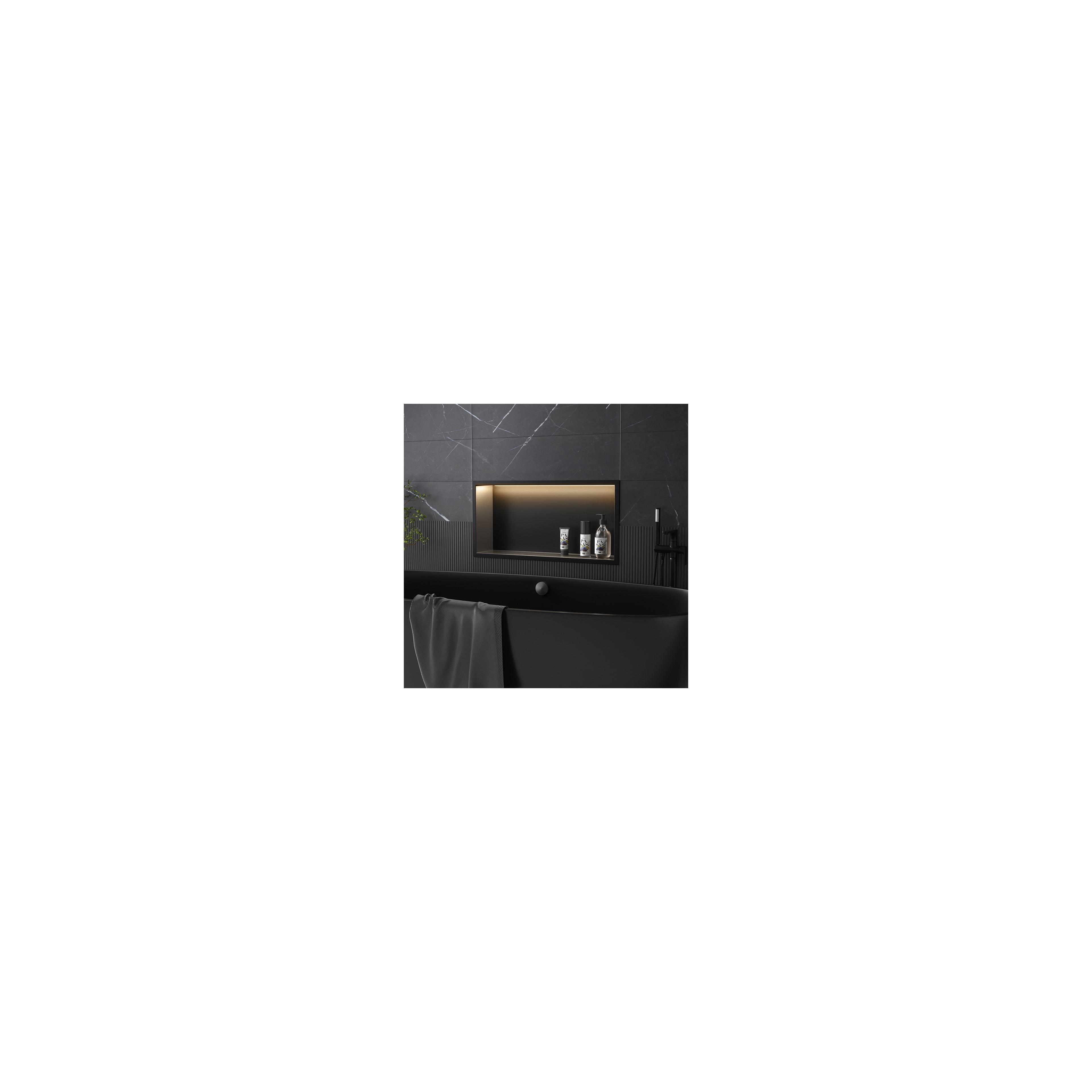 REPISA DE BAÑO EMPOTRADA LED 30x60 black