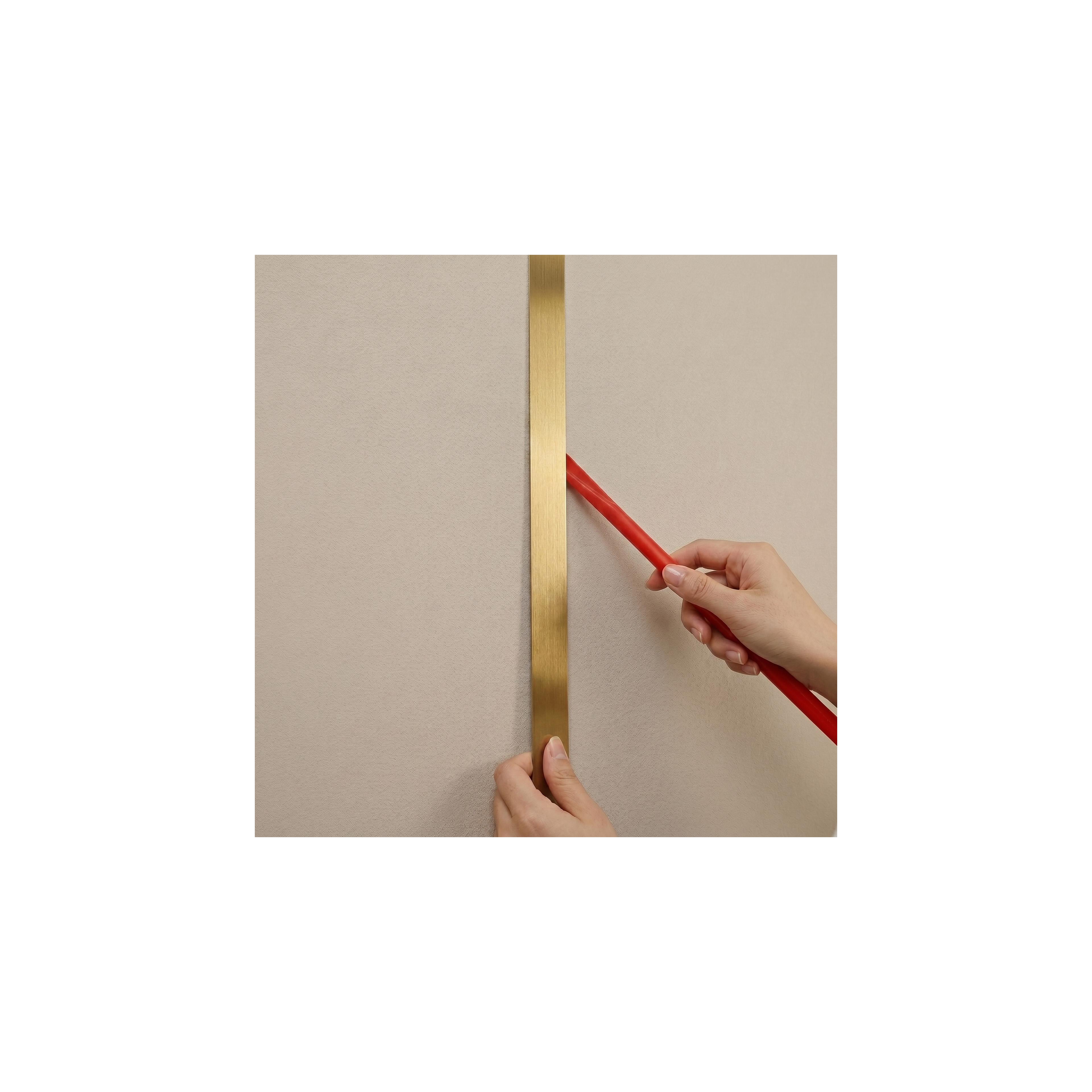 Bandă decorativă autoadezivă Rea P14454CA 3,8cm Brush Gold