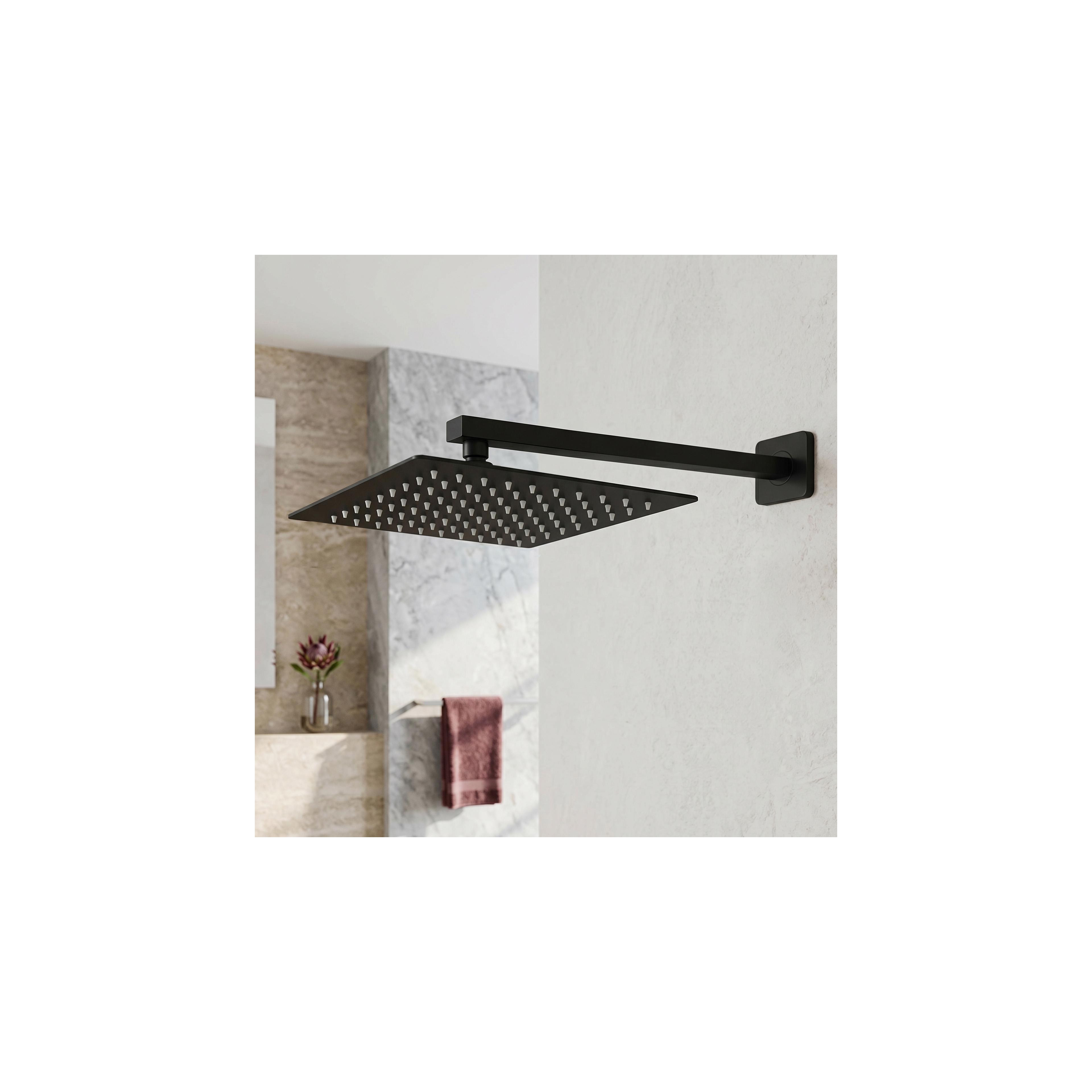 Quadratische Regendusche REA JS-P015B 30cm Black