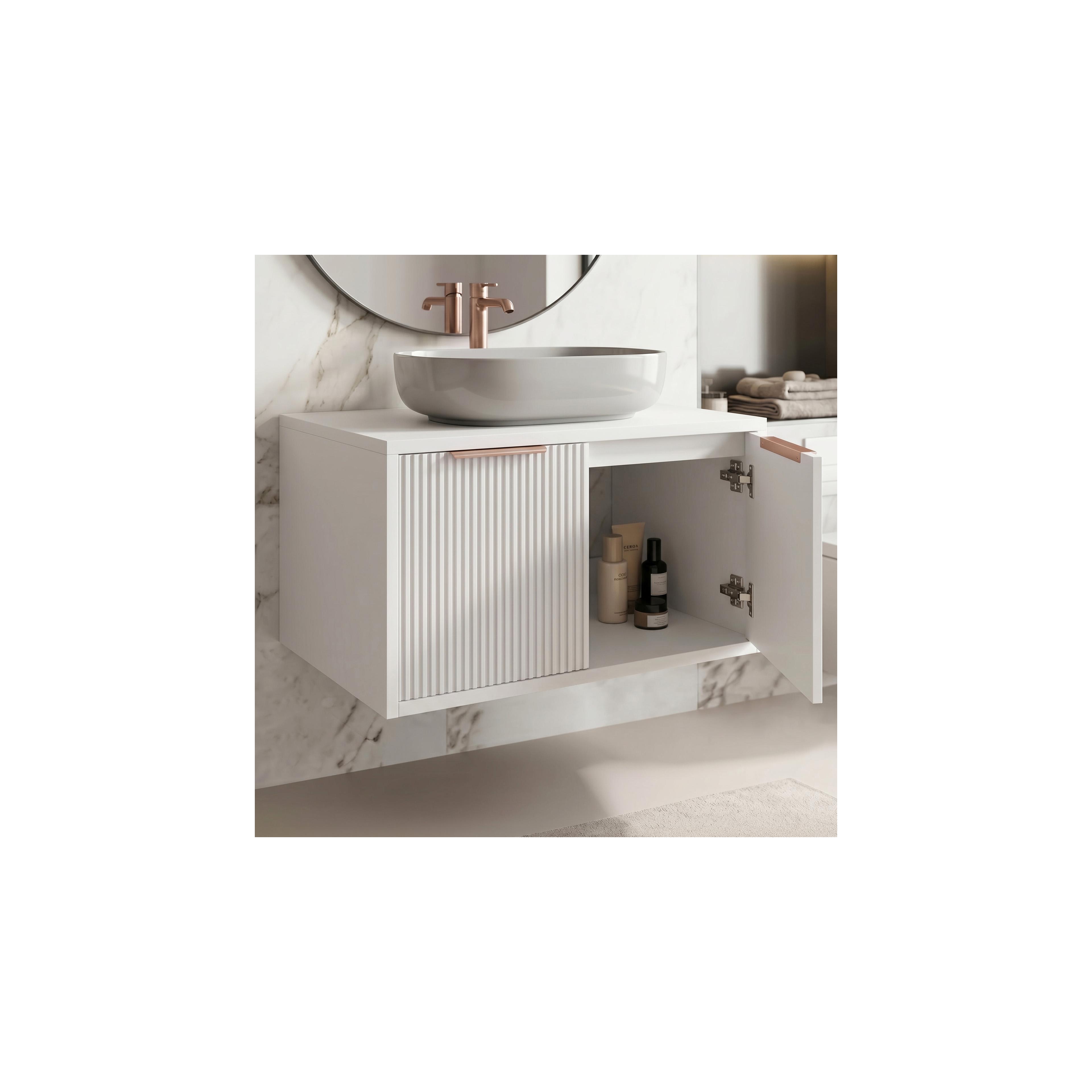 Bathroom vanity cabinet Rea Core 80cm White