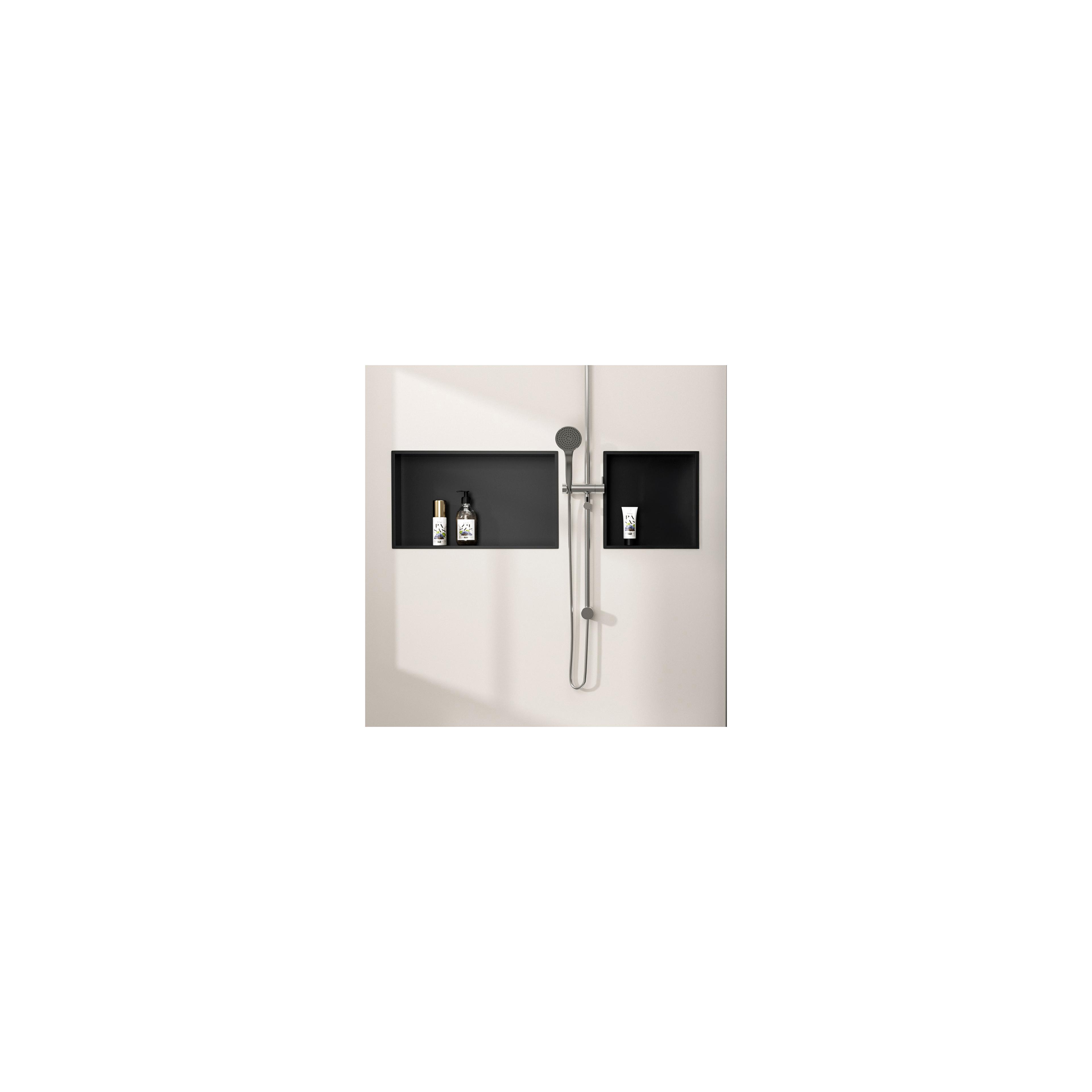 bathroom shelf 30x30 matte black