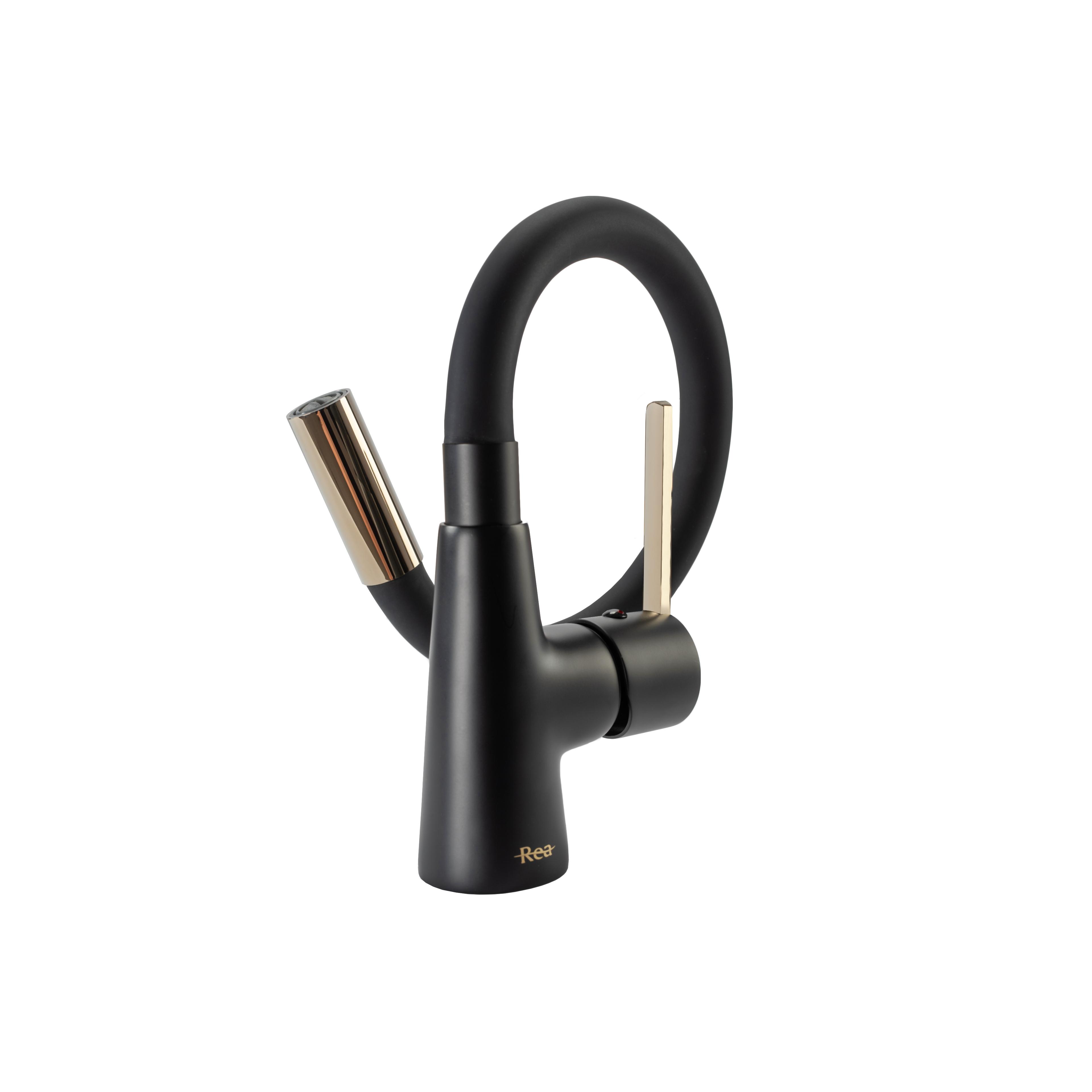 Keukenkraan Rea Icon Black/Gold