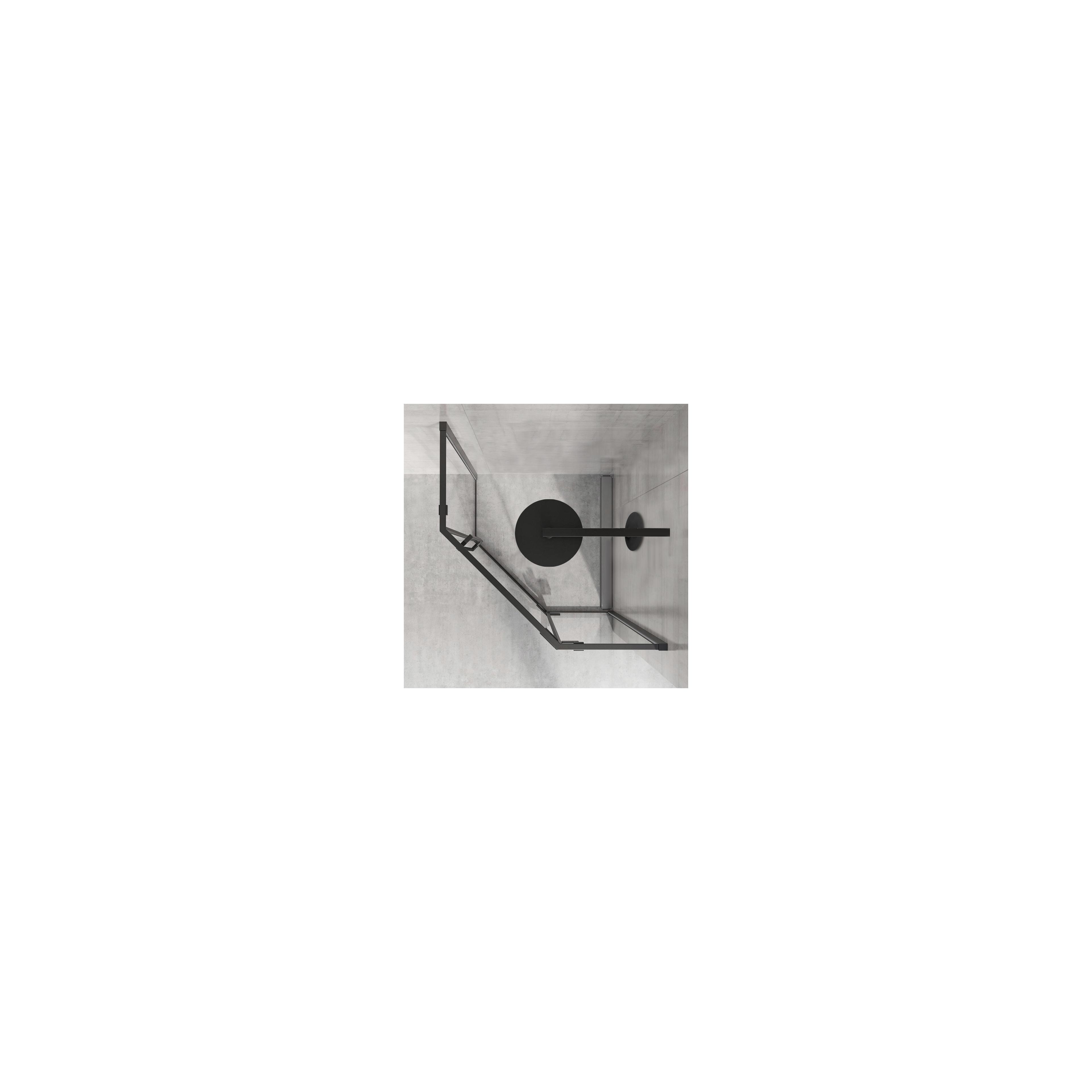 Cabine de douche DIAMOND BLACK MAT 90x90