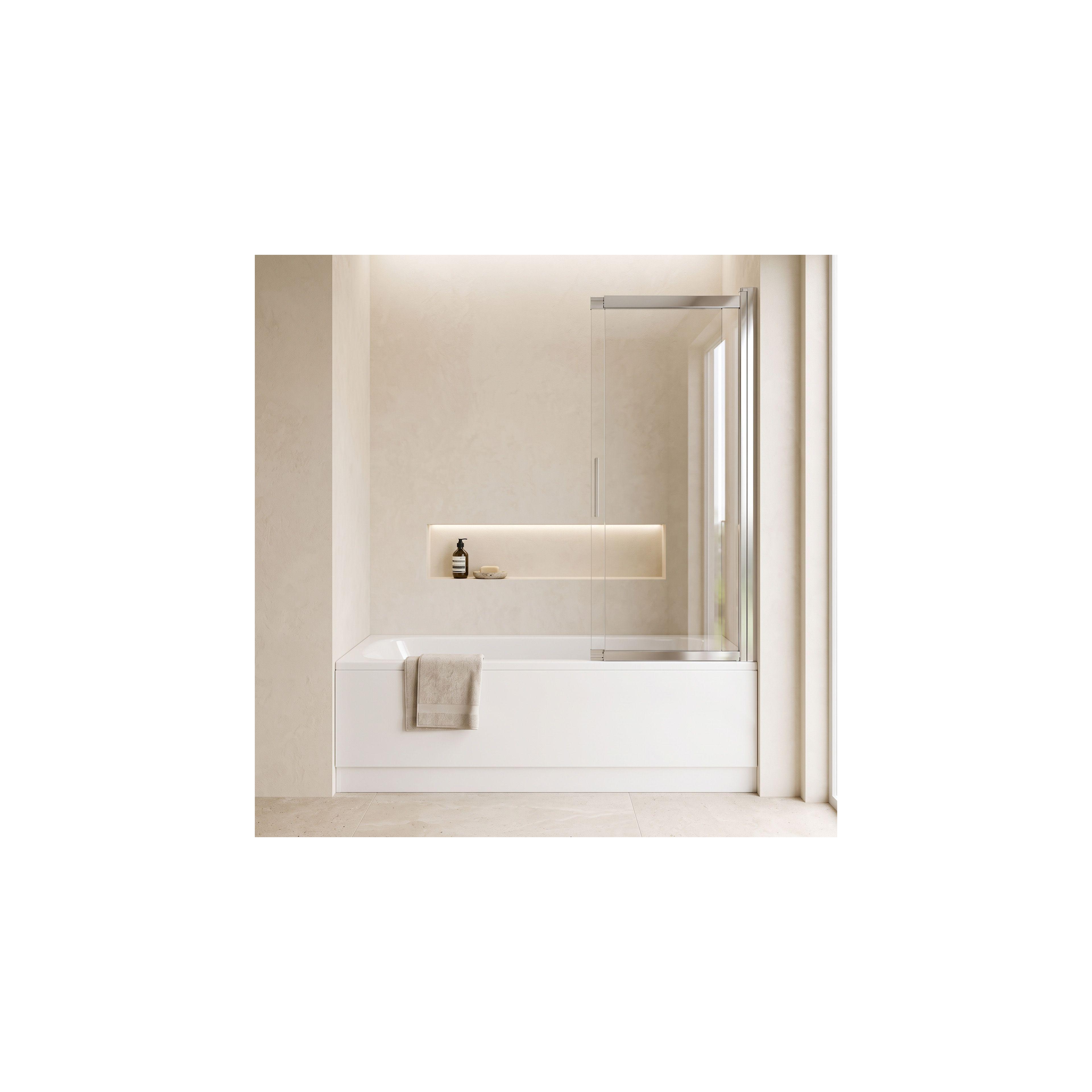 Paravento vasca scorrevole REA Dario Chrome 120