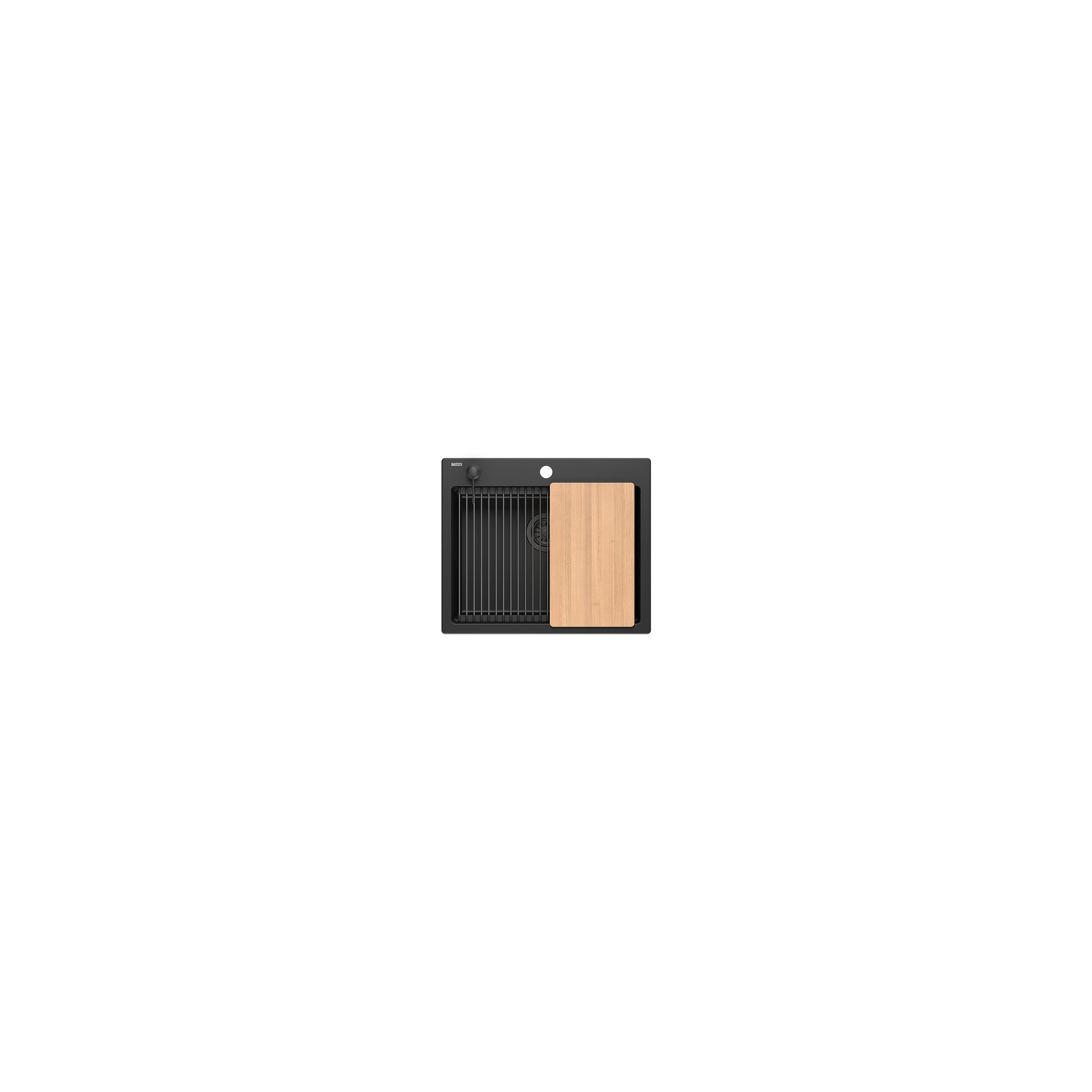 гранітна мийка KURT 110 WORKSTATION Black