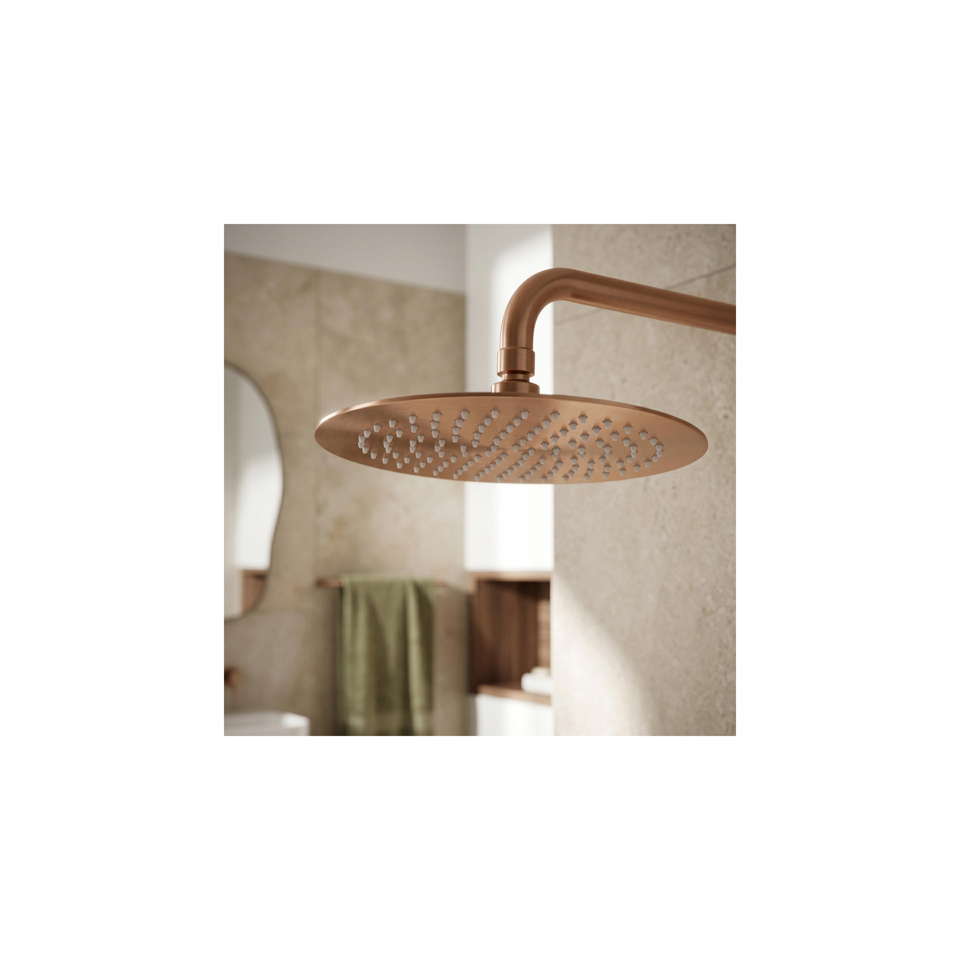 Runde Regendusche REA JS-P014BRG 25cm Brush Copper