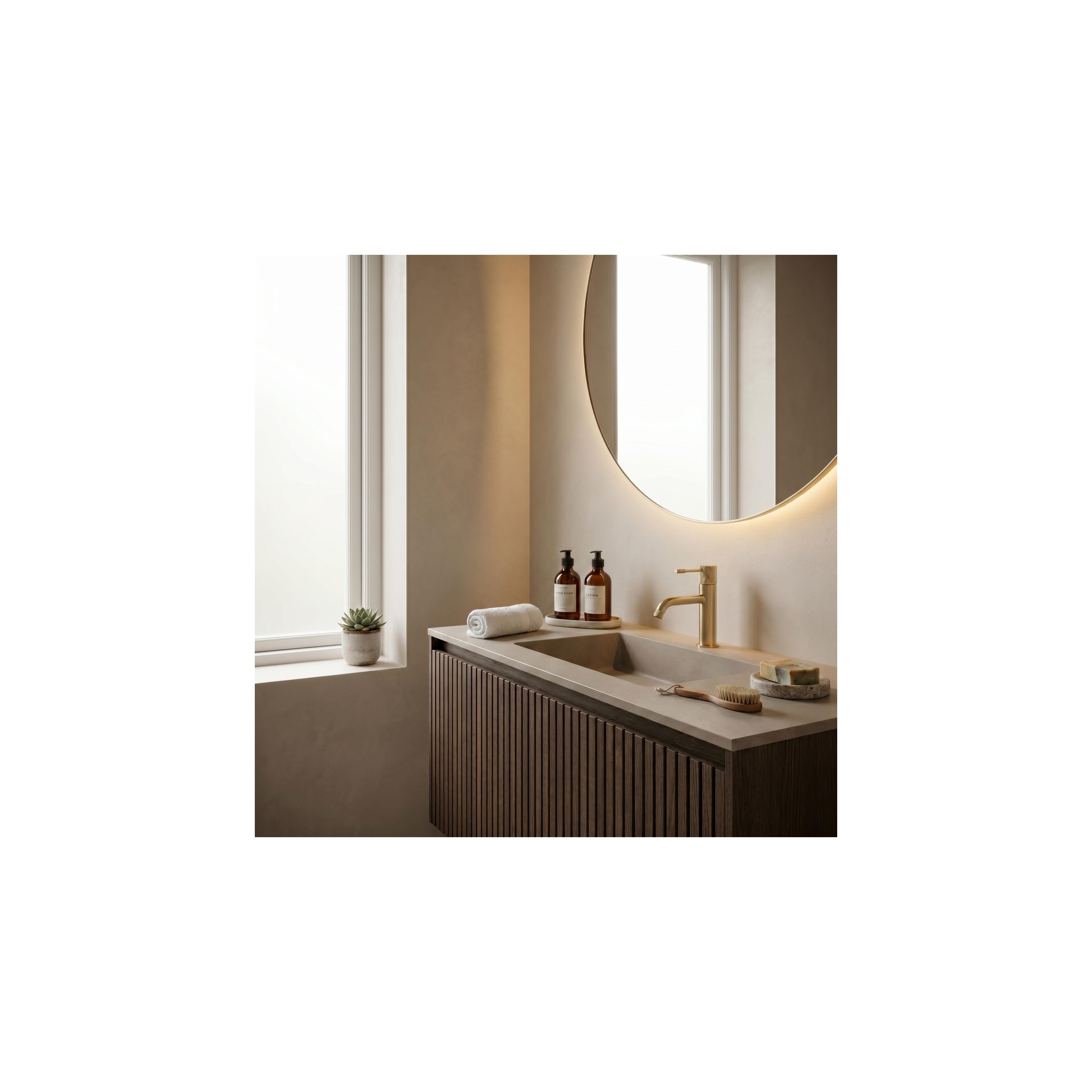 Bathroom faucet Rea Venti Brush Gold Low