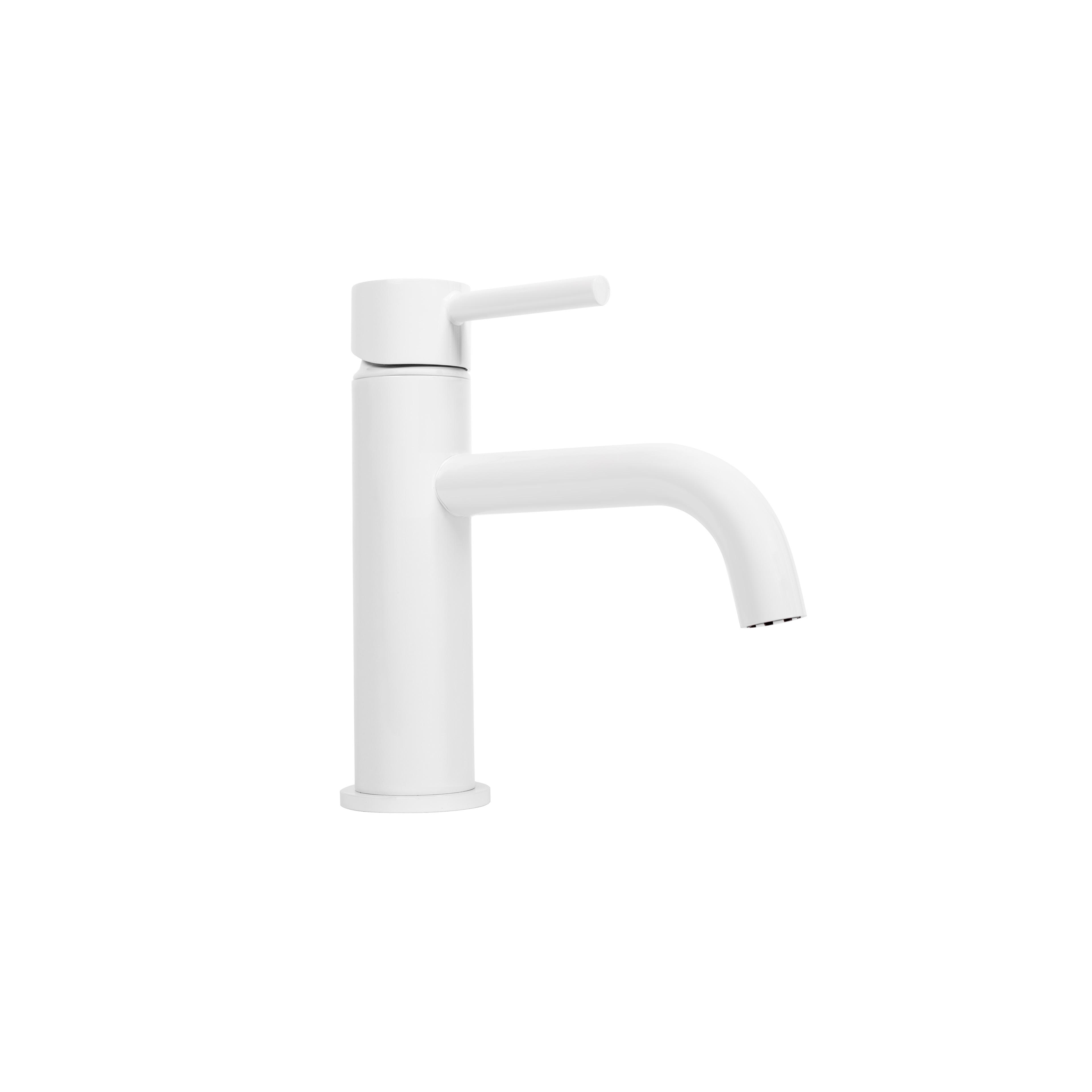 Bathroom faucet Rea Lungo White Low
