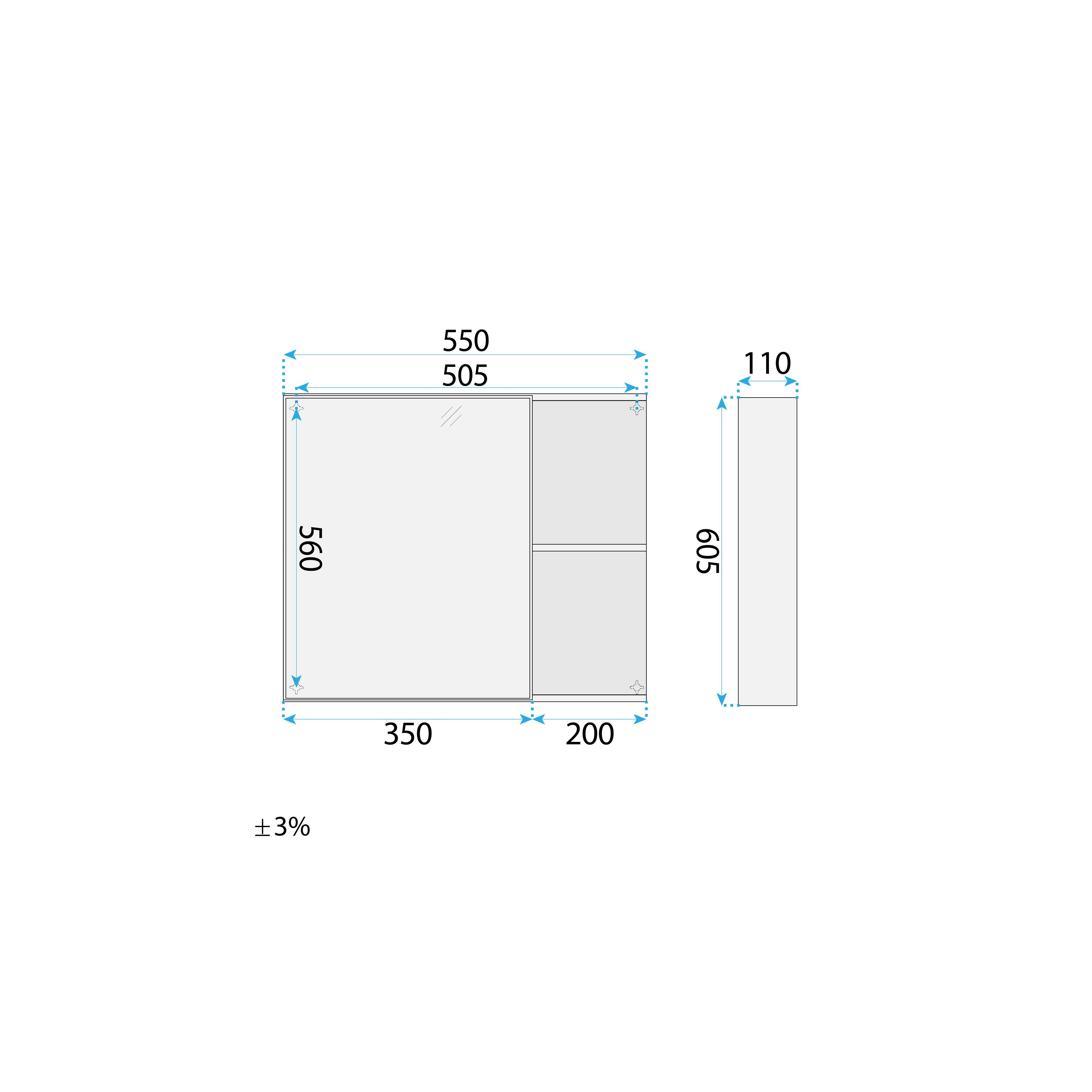 Set mobilier de baie cu lavoar Gama T25023 KJM 60CM