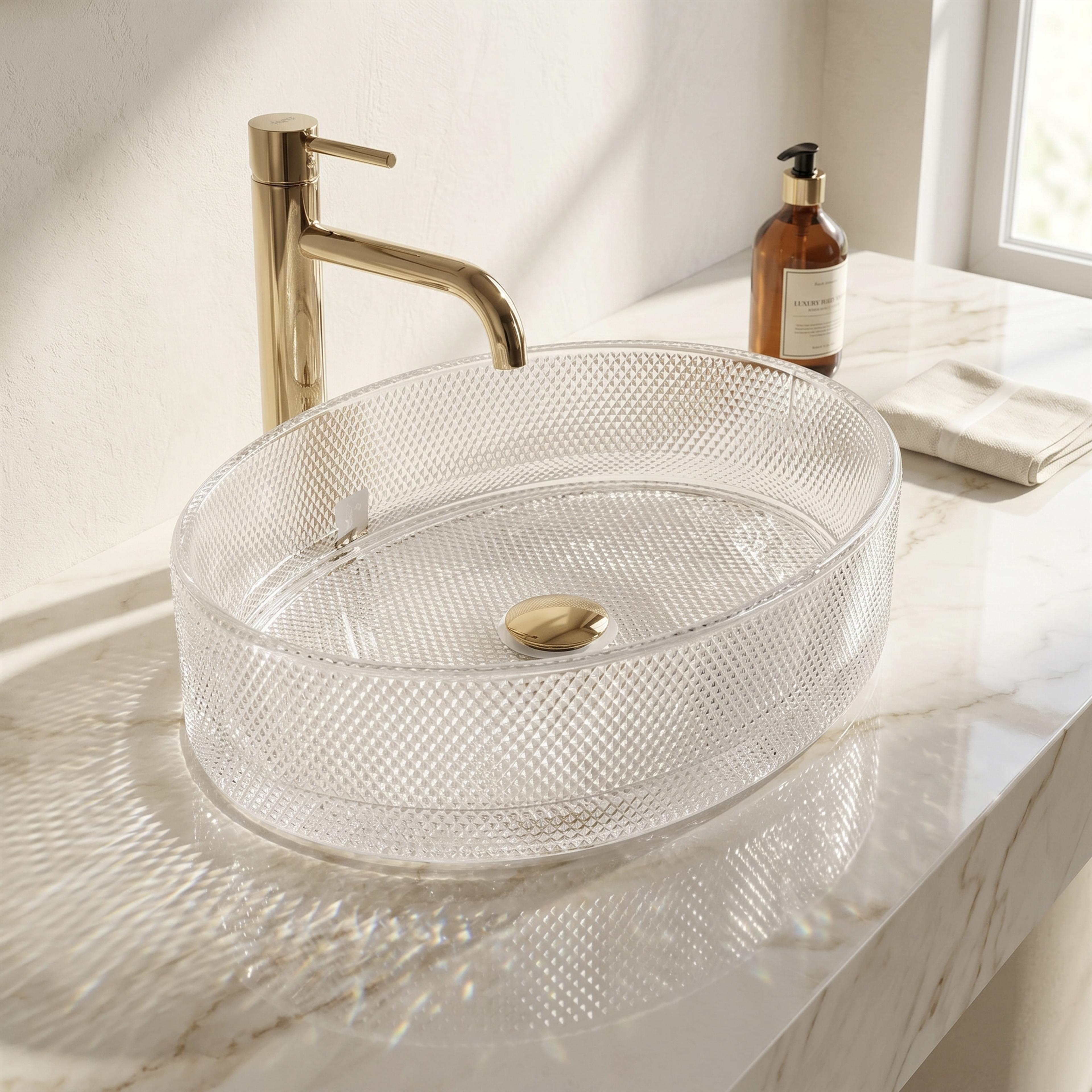 Countertop washbasin REA Mirella Transparent