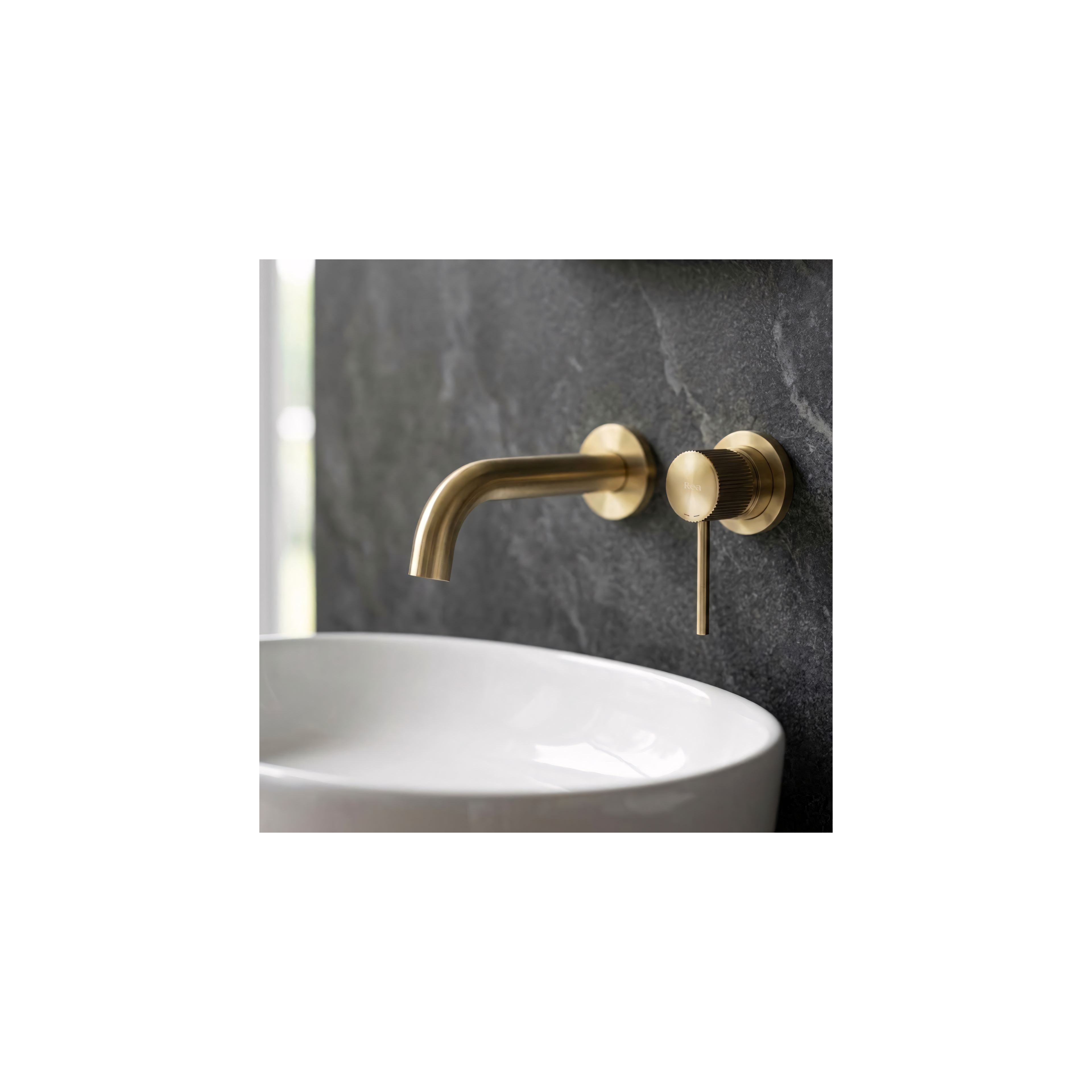 Robinet encastré Rea Lungo Stripe Brush Gold