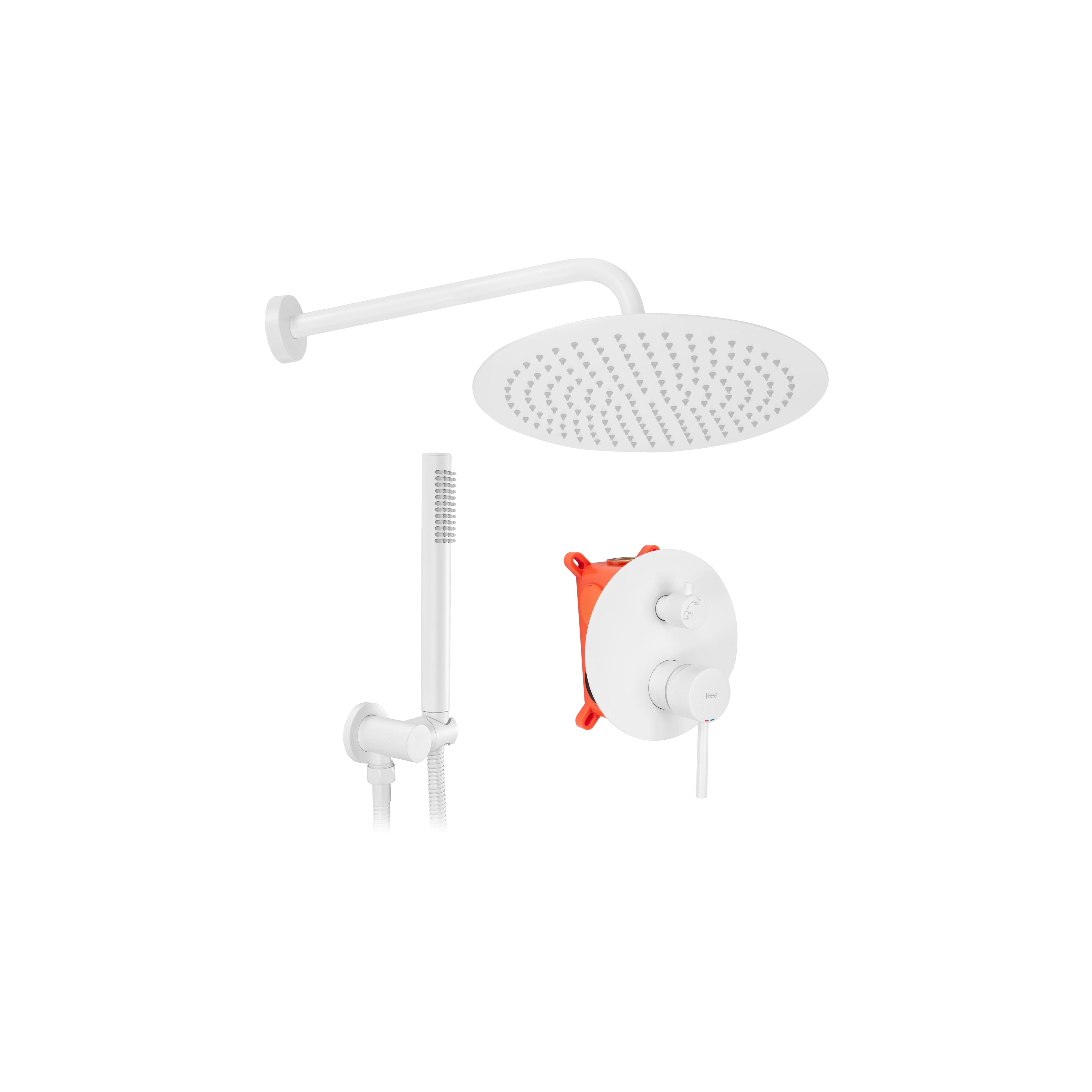 Set za skrito vgradnjo REA Lungo White + BOX