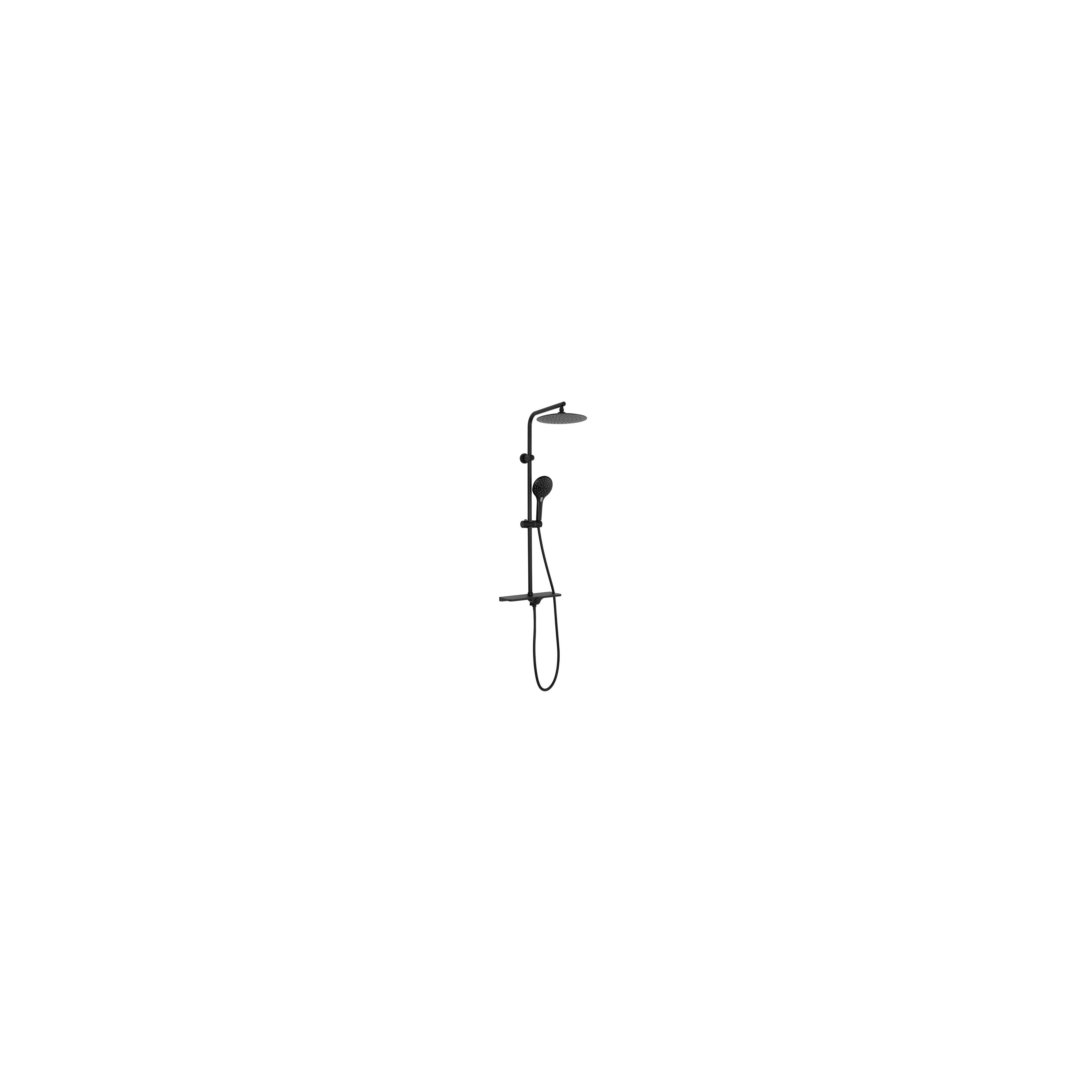 Thermostatic shower system Rea MIKE Black
