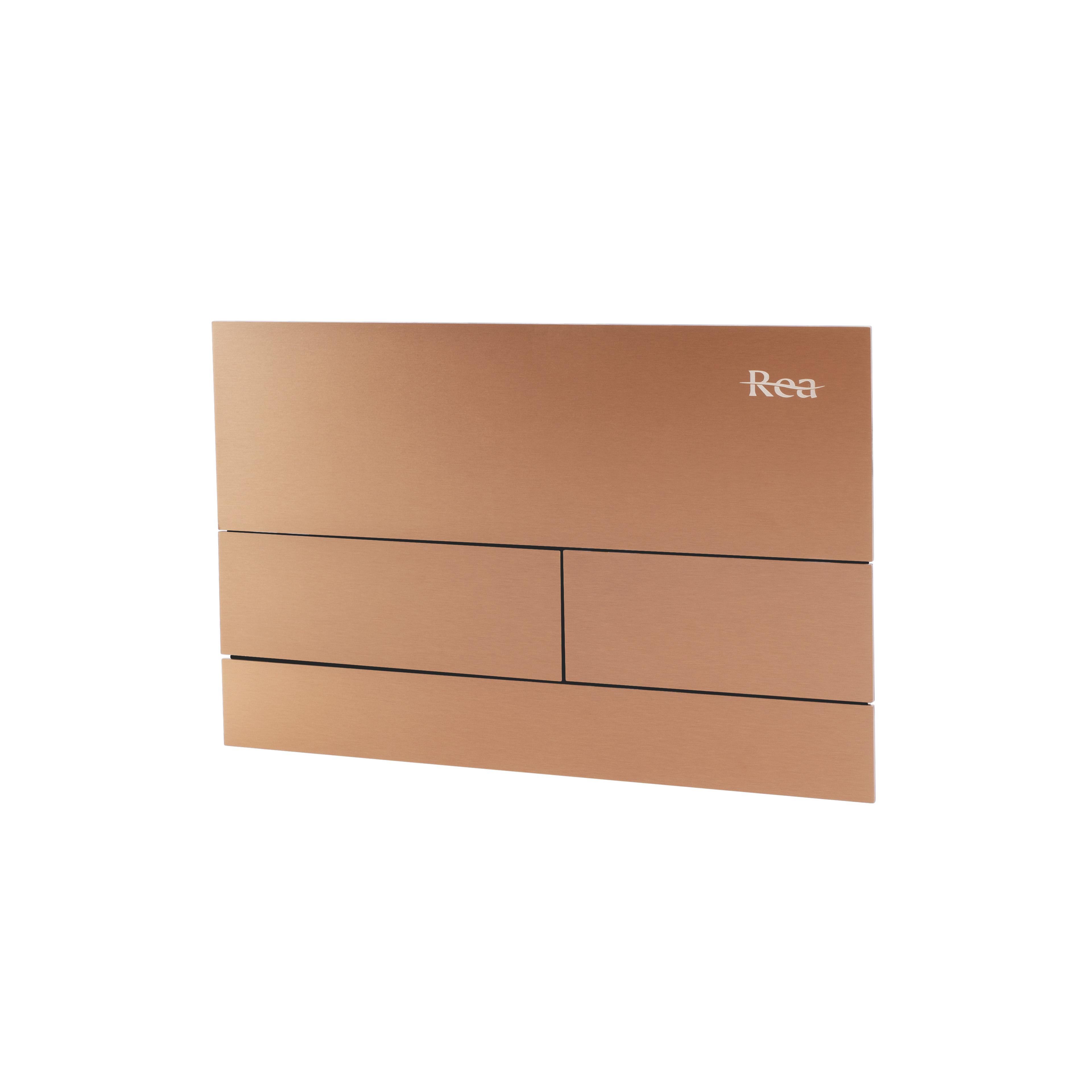 Toilet Flush Button K011A-Q Rea T Brush Copper/Brushed Rose Gold
