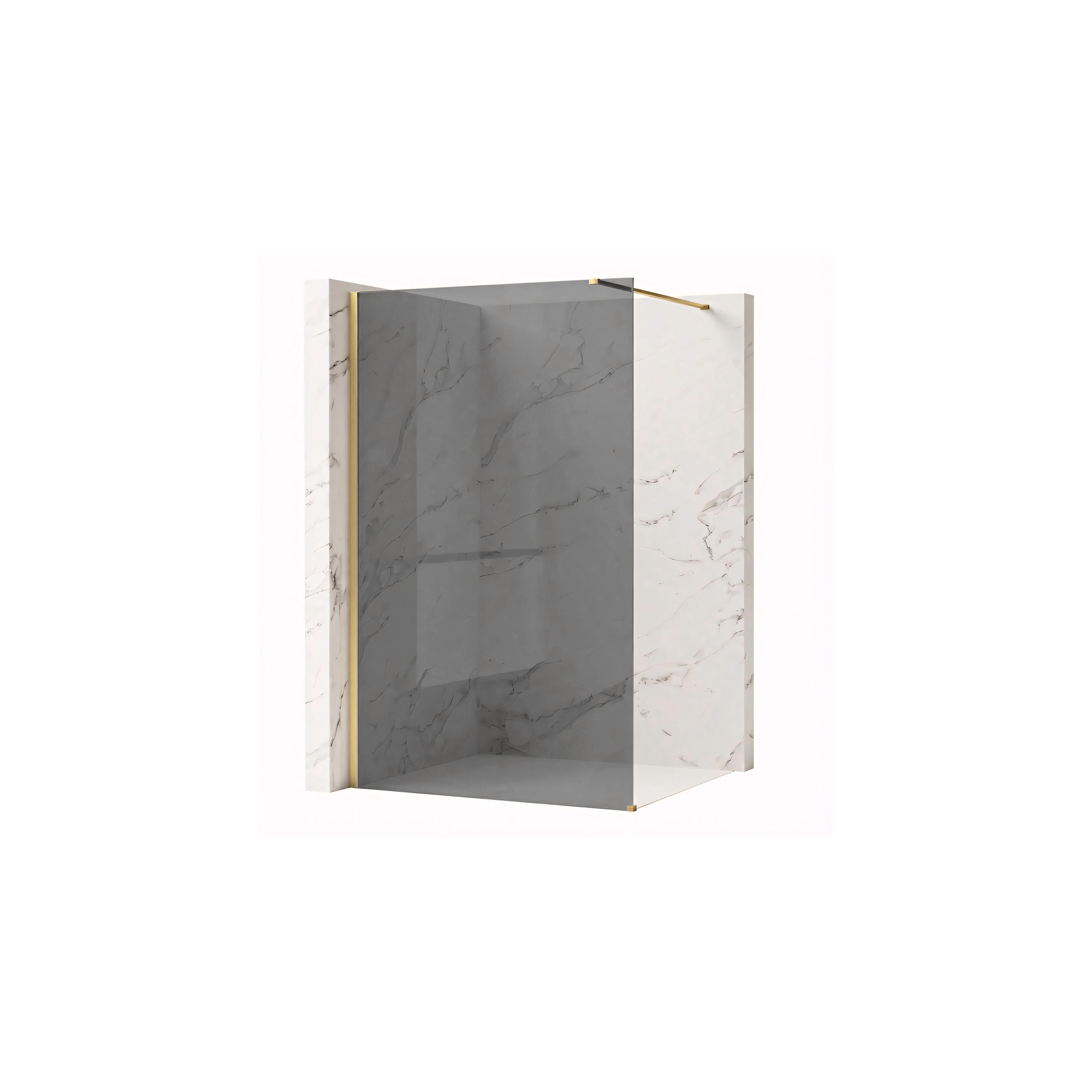 Paroi de douche Rea Flexi Grey / Brush Gold 80