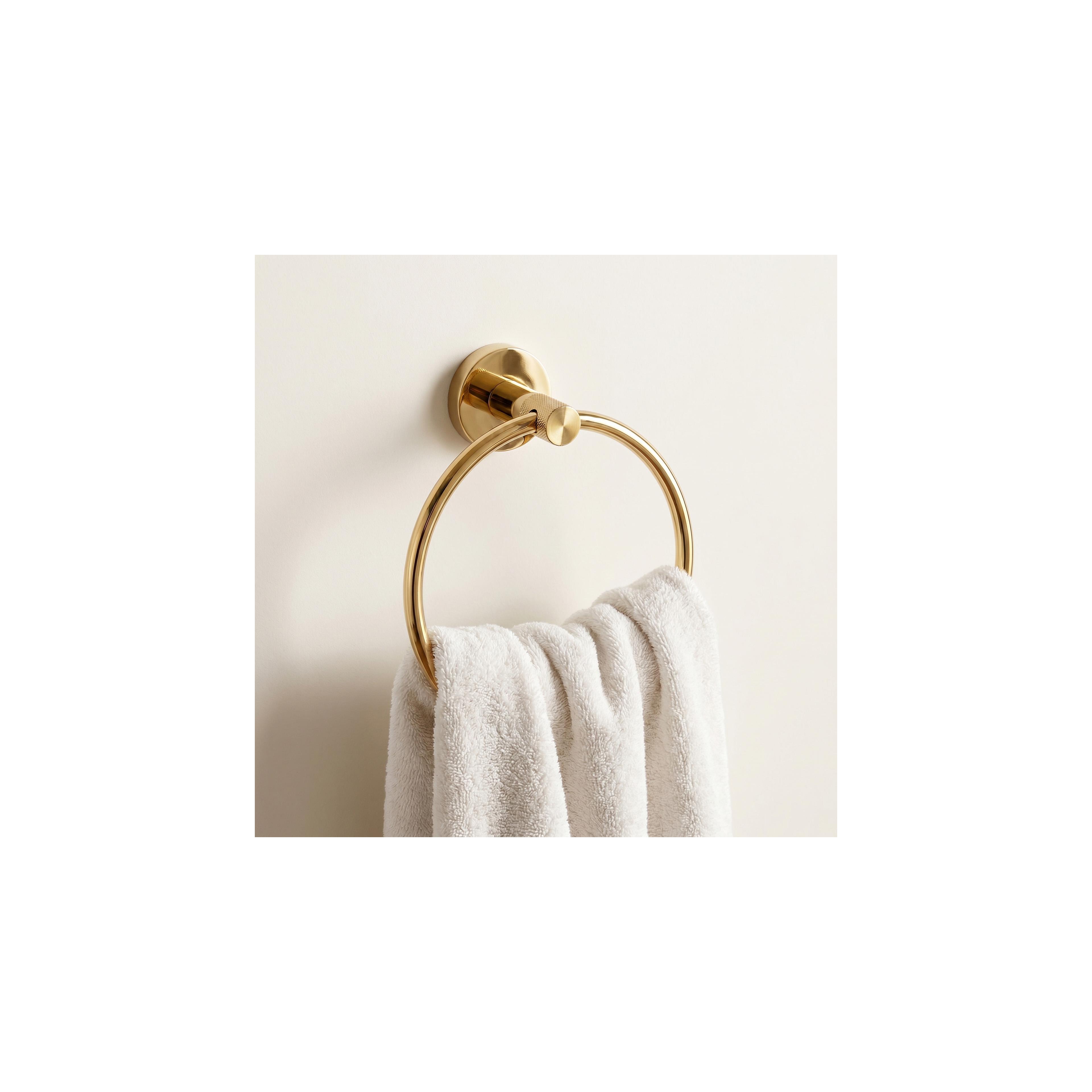 Bathroom hanger Ring 6610 Modern Gold