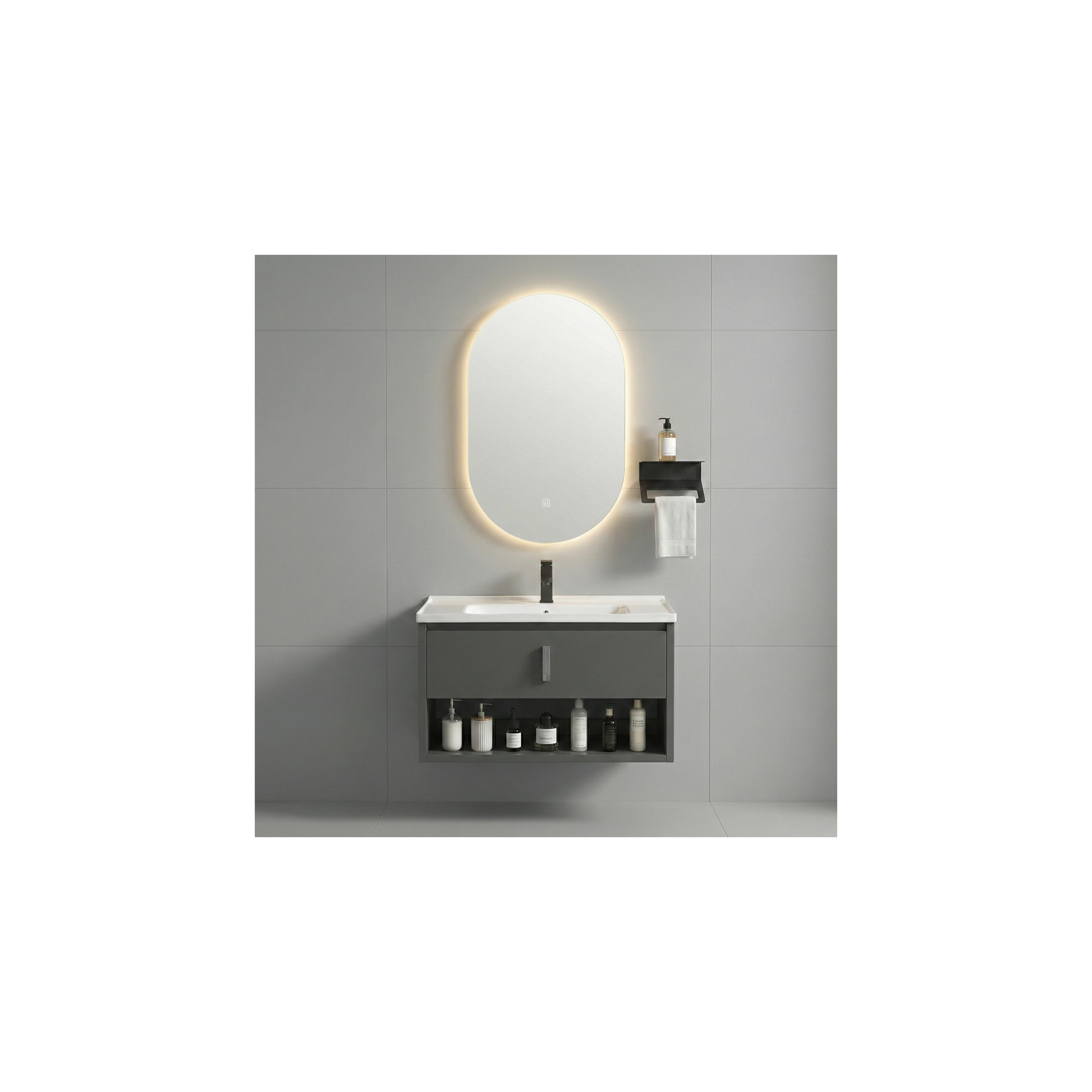 Set kupaonskog namještaja s umivaonikom Toledo 60cm Grey