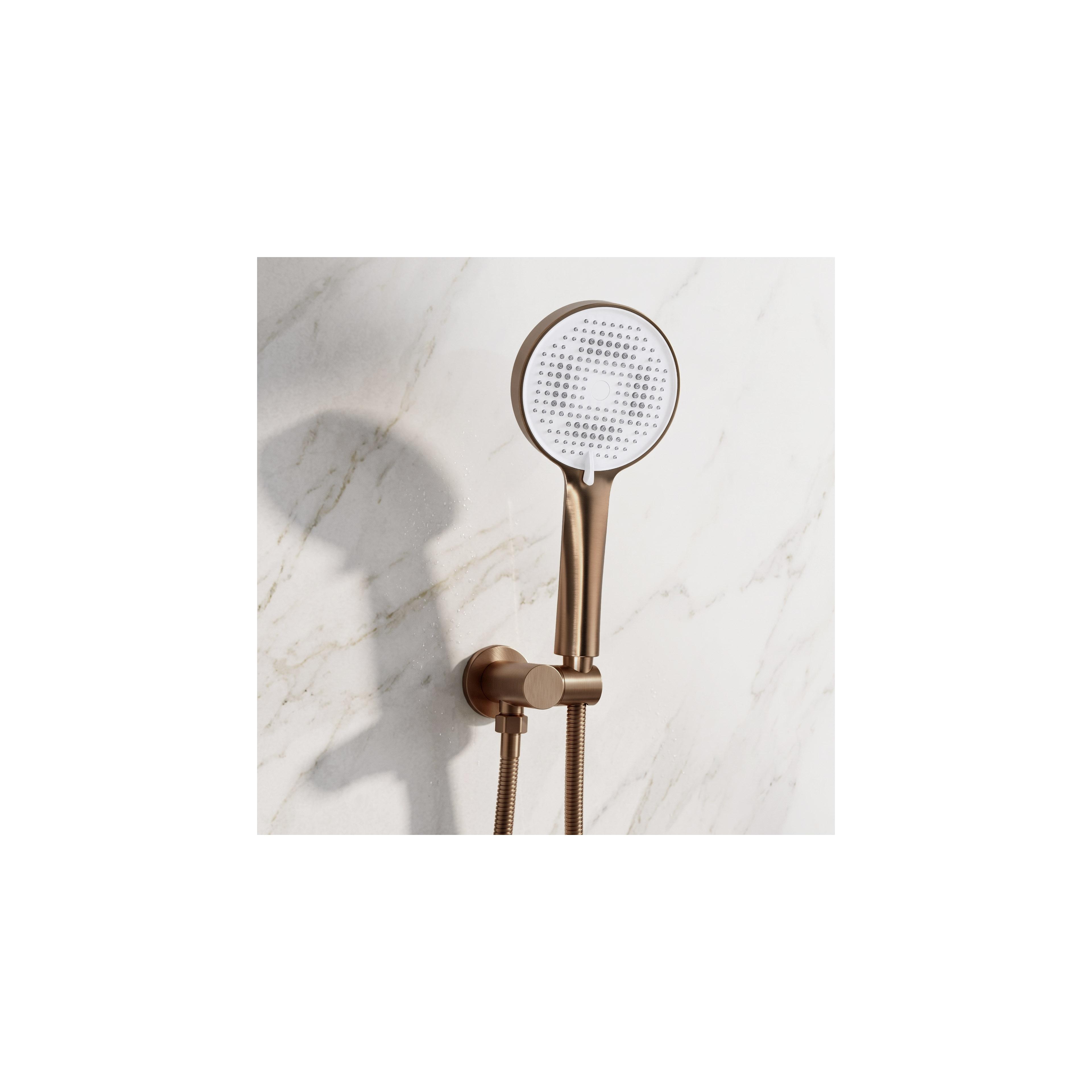 Rea Grace Brush Copper juodas paslėptas dušo rinkinys + DĖŽUTĖ