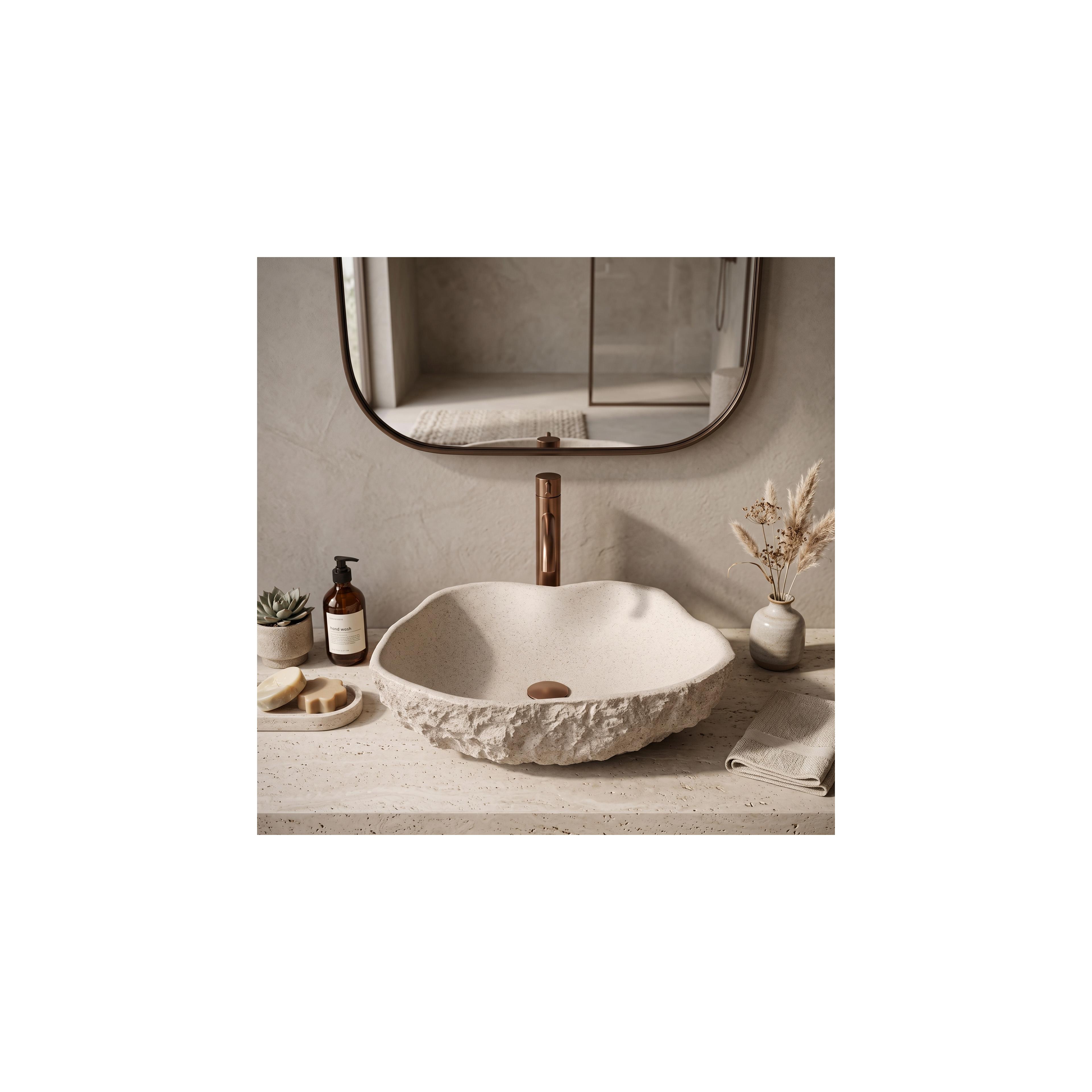 Opzetwastafel Rea Isla Warm Beige