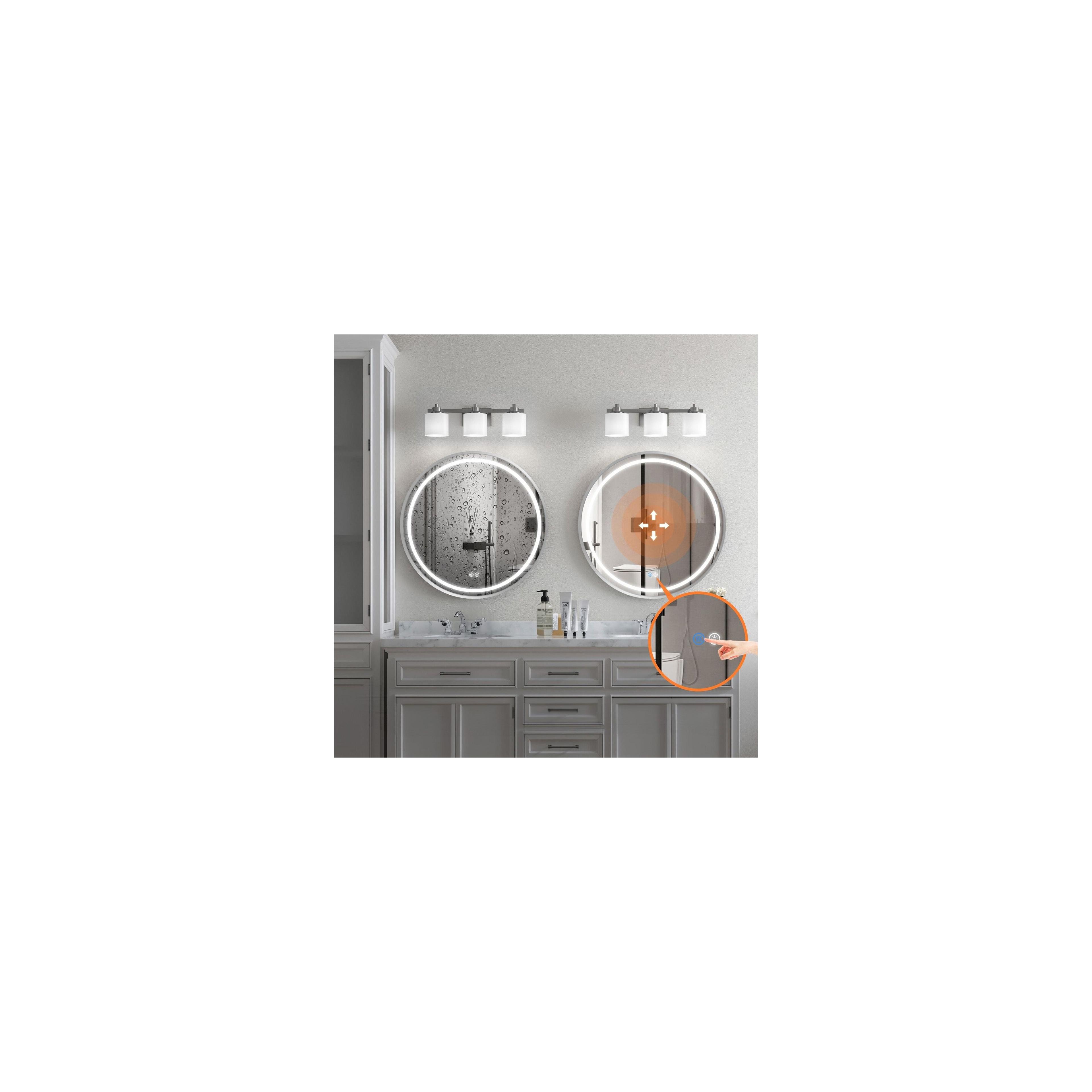 Miroir LED 50cm MMJ BRUSH SILVER