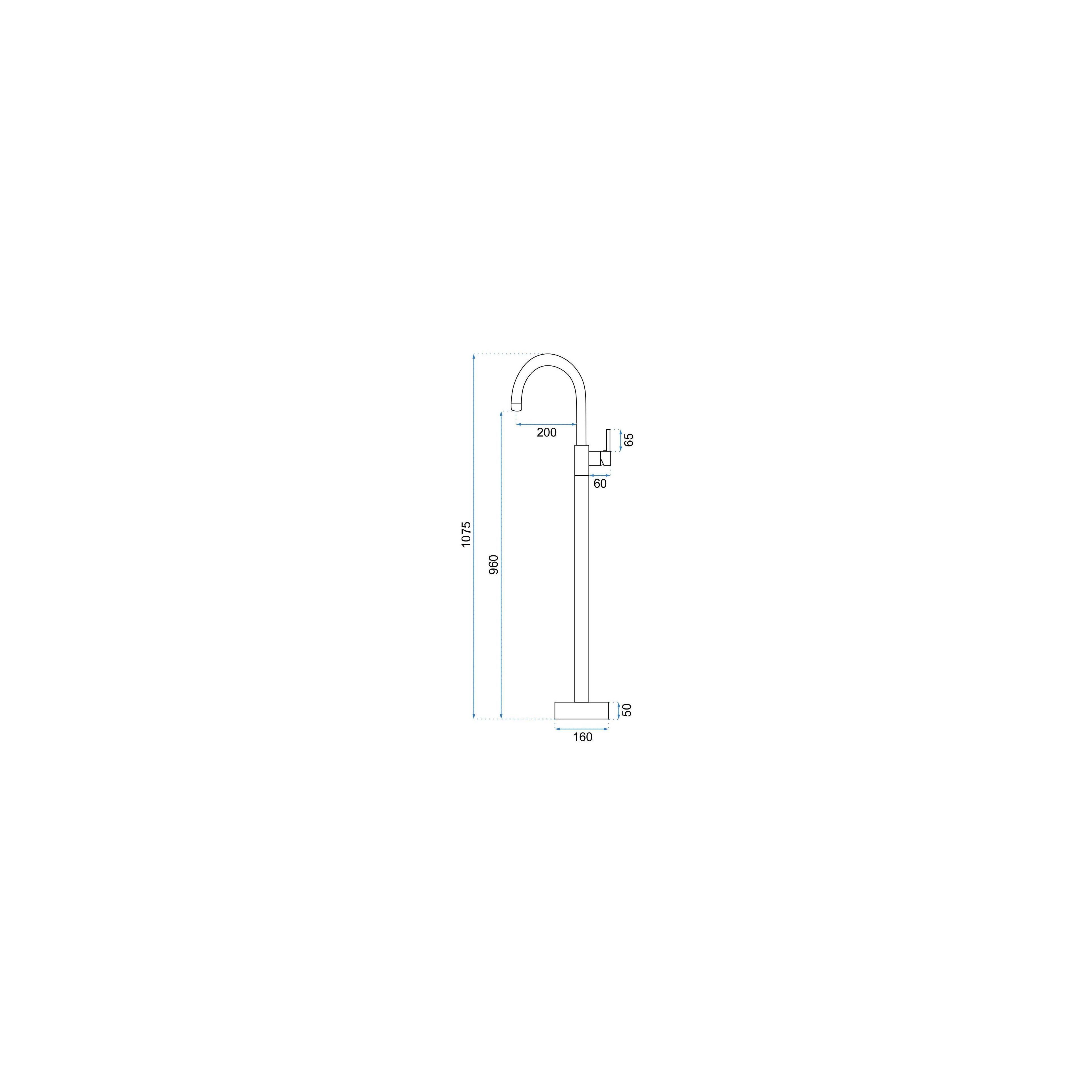 Robinet de lavabo Rea Lungo Black