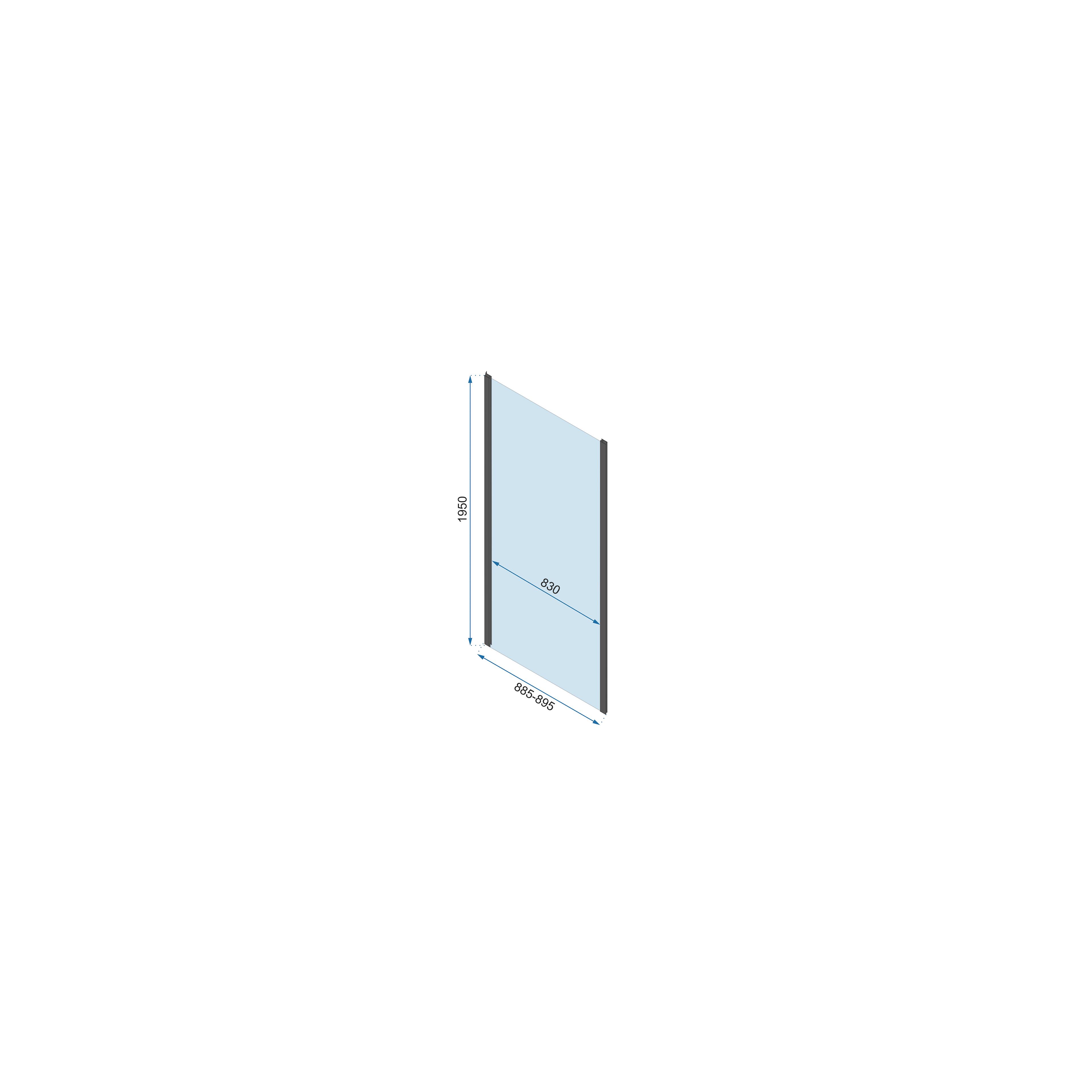 Cabina dus REA Rapid Swing Chrome