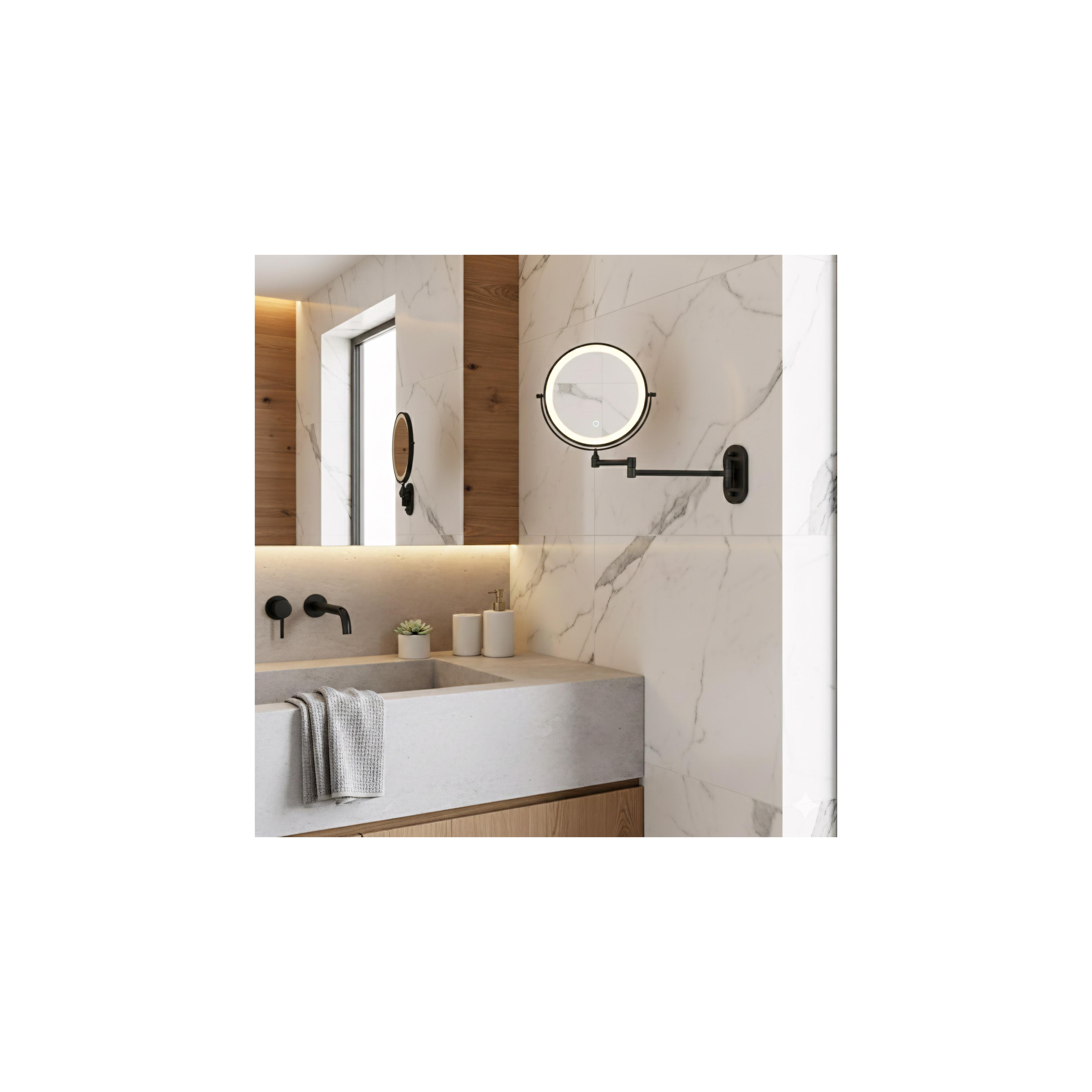 Miroir LED Glow Black