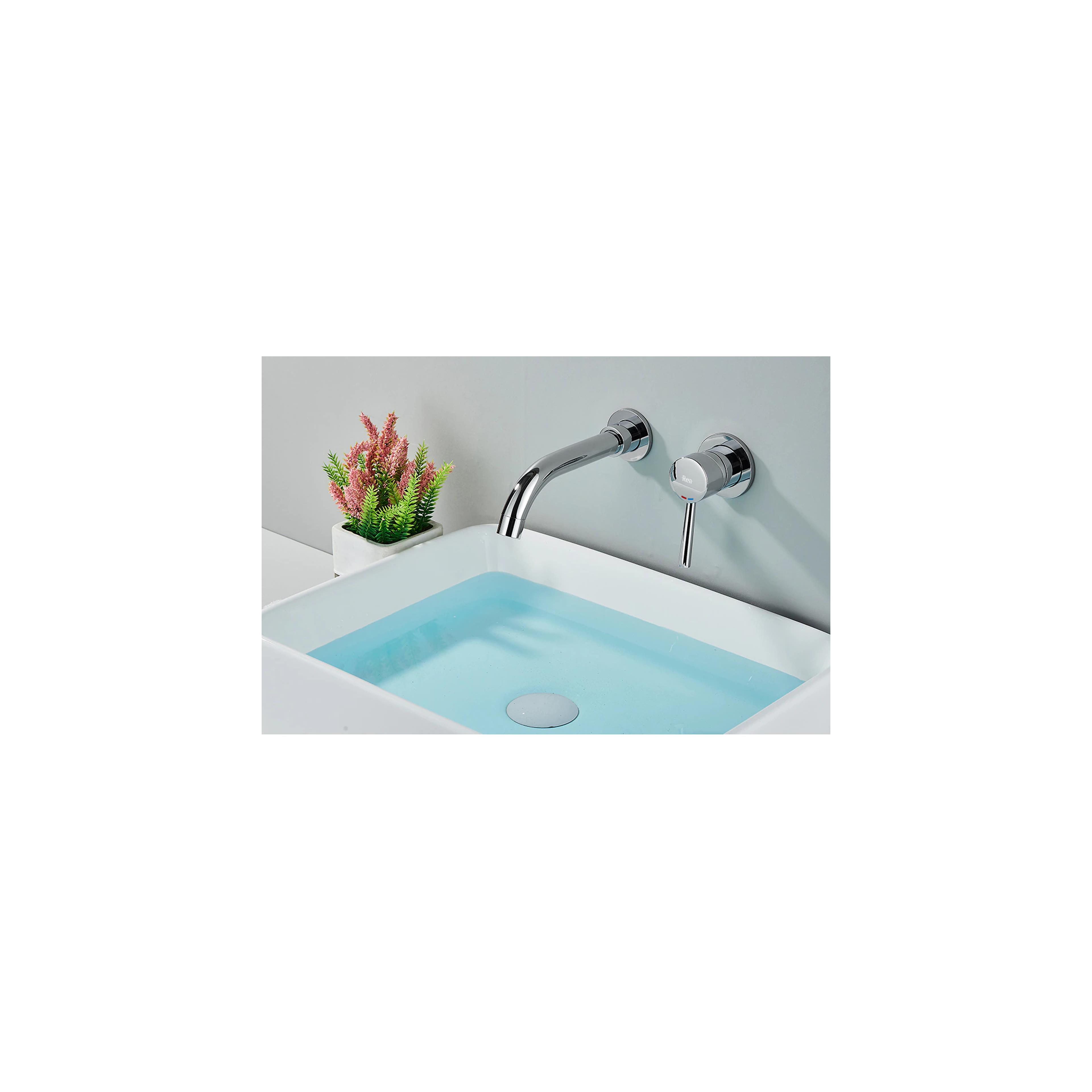 Robinet encastré Rea Lungo LONG CHROM + Box