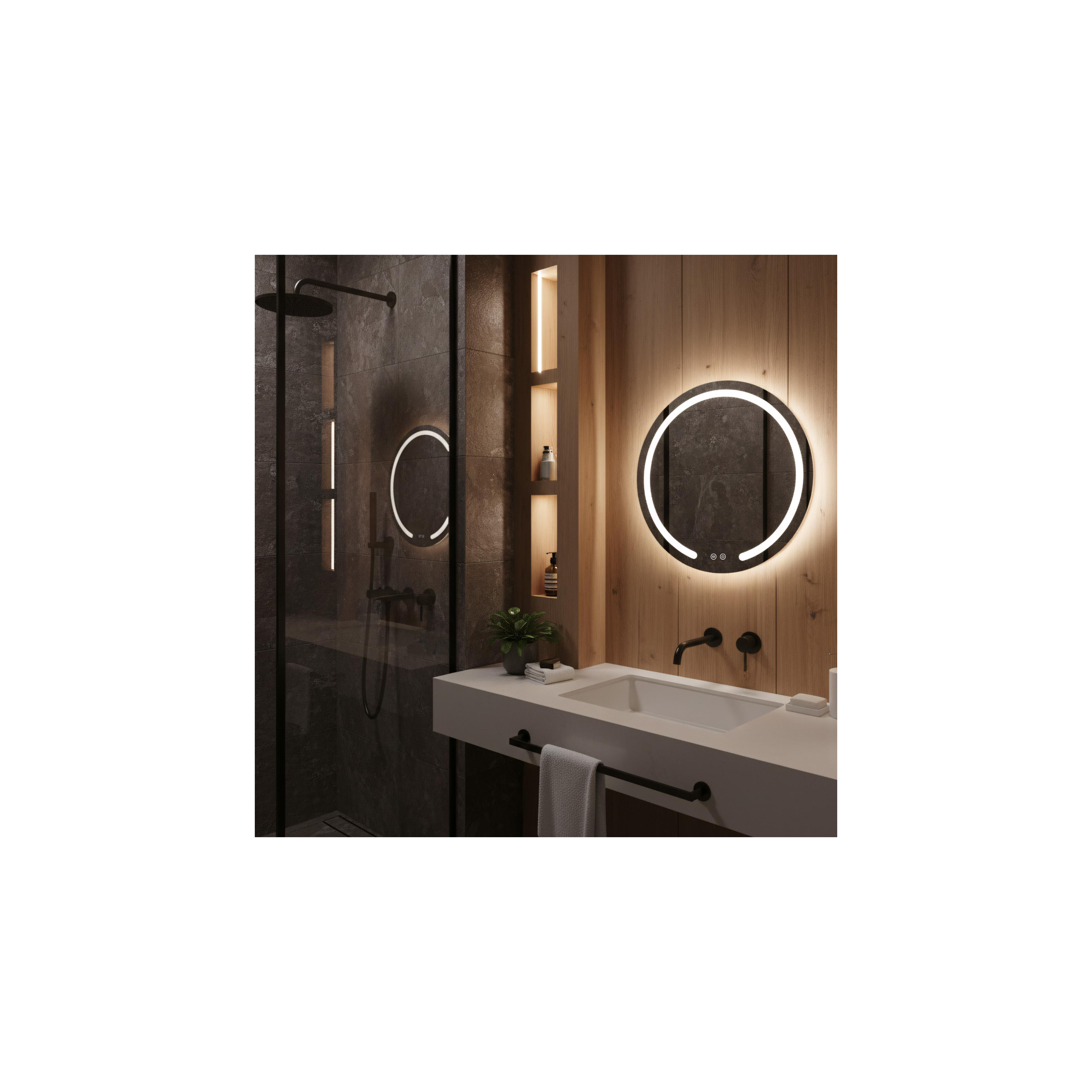 Miroir LED 60cm Modern