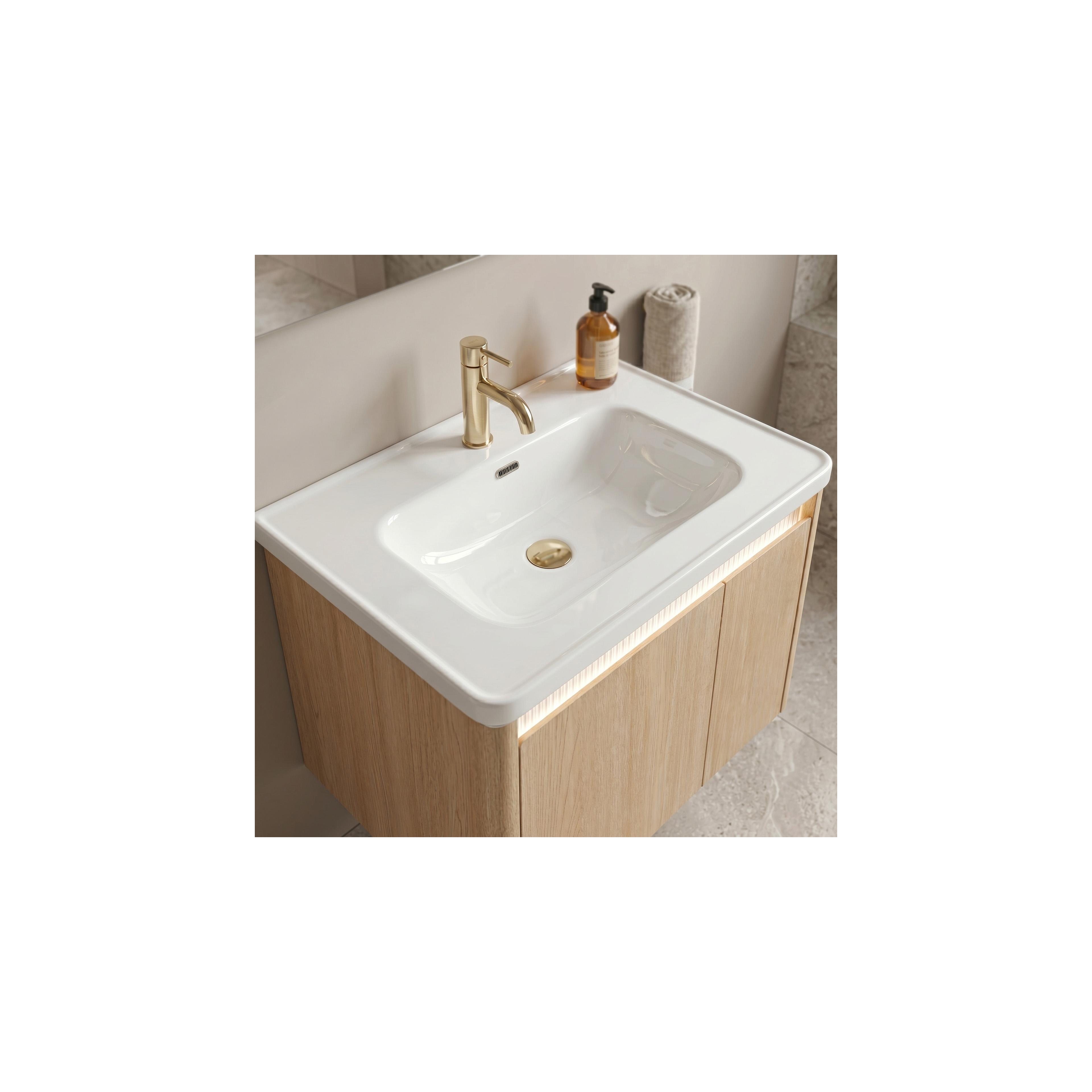 Zestaw mebli łazienkowych z Umywalką Sora DE07-70 Oak 70CM