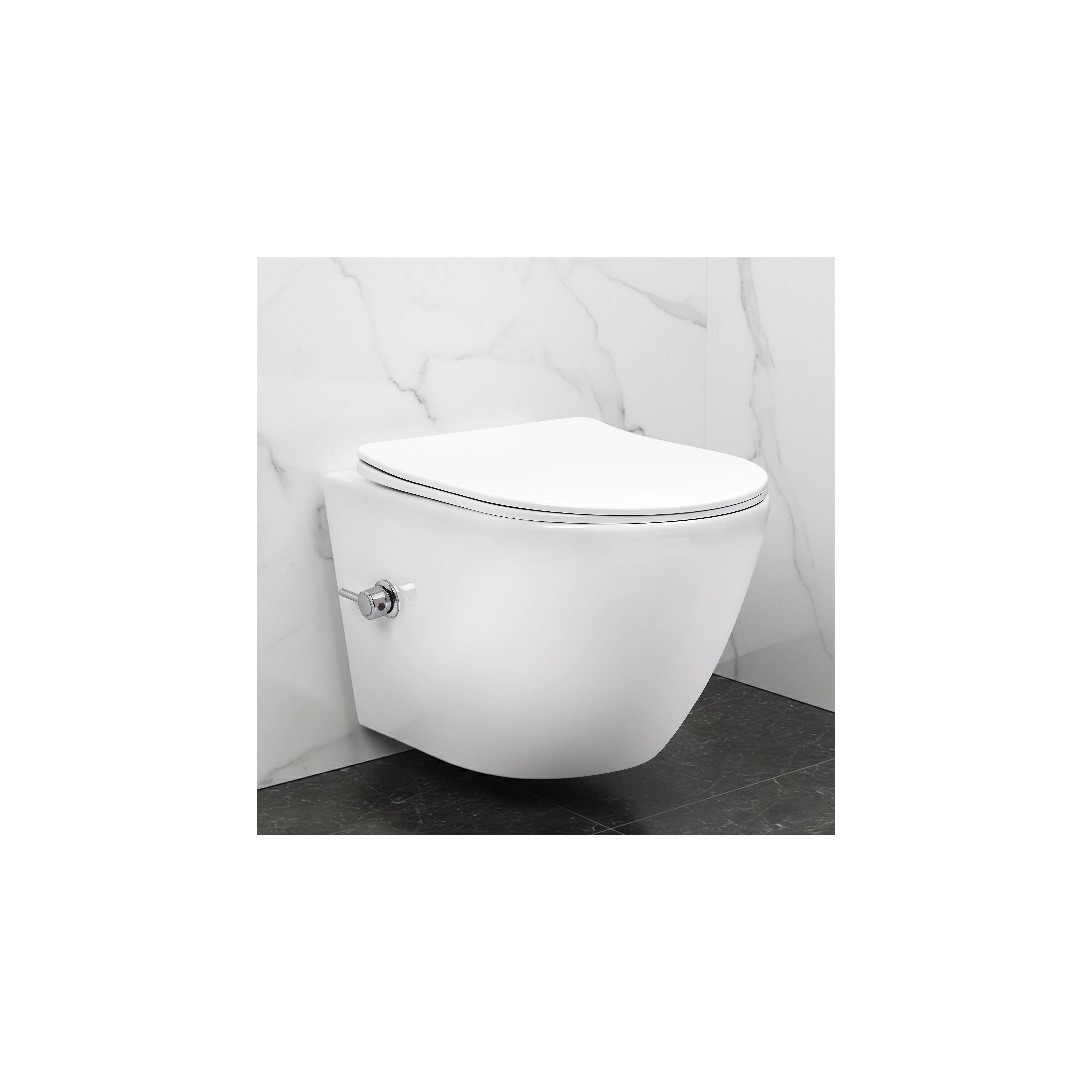 toilet bowl REA Carlo Lux Rimless with bidet function