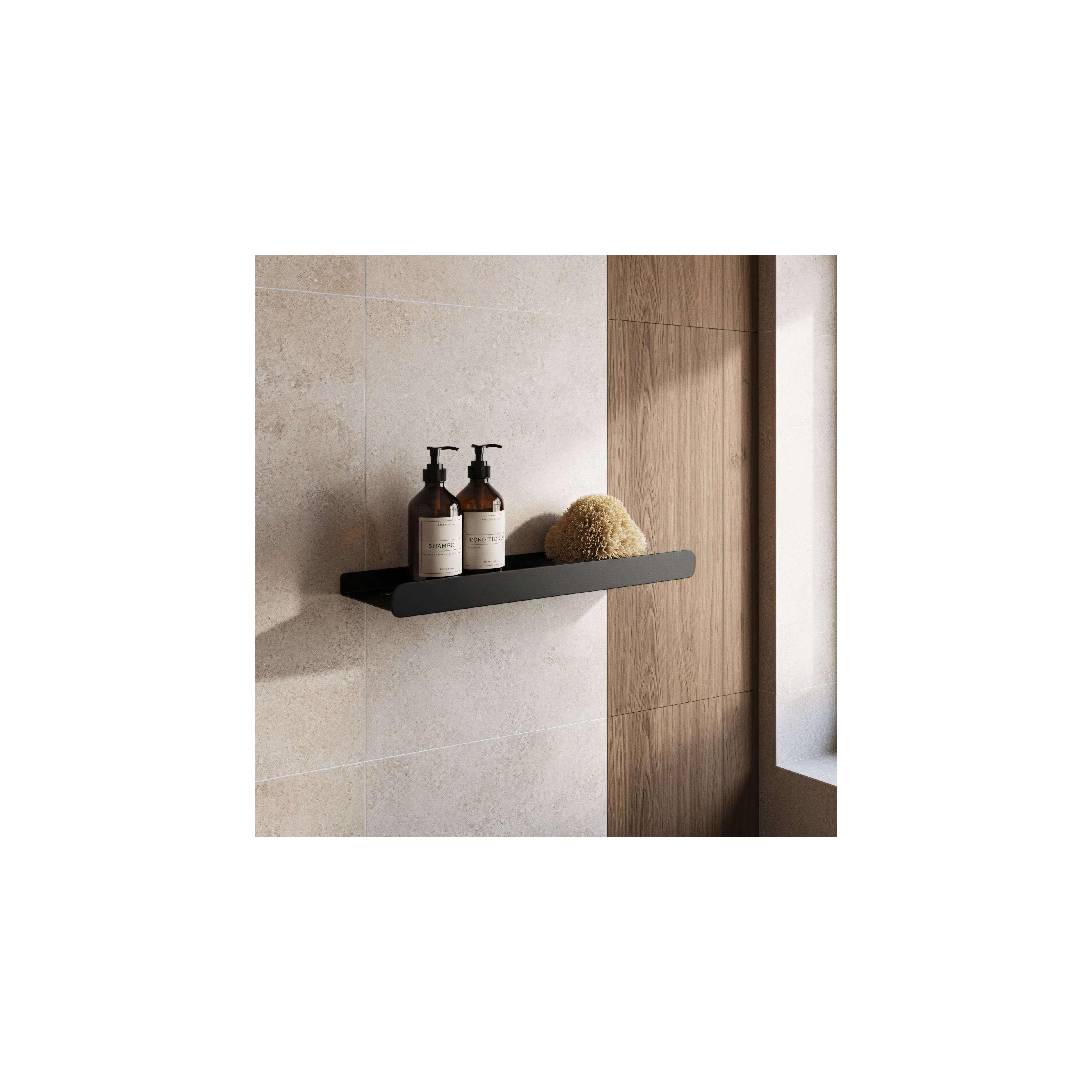 Etagère de salle de bain SF03 60cm black matt
