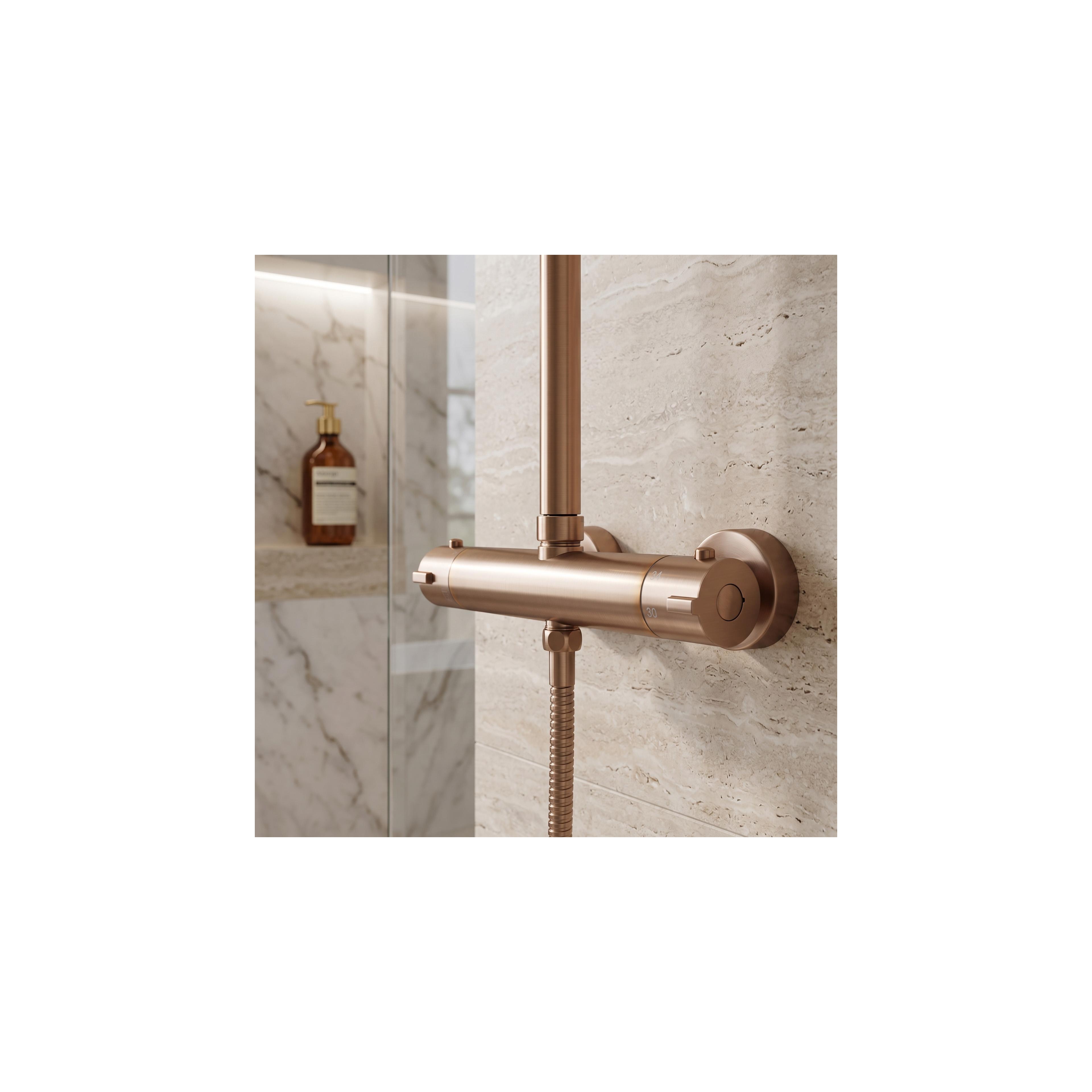 Tuš set s termostatom Rea Parot Light Brush Copper