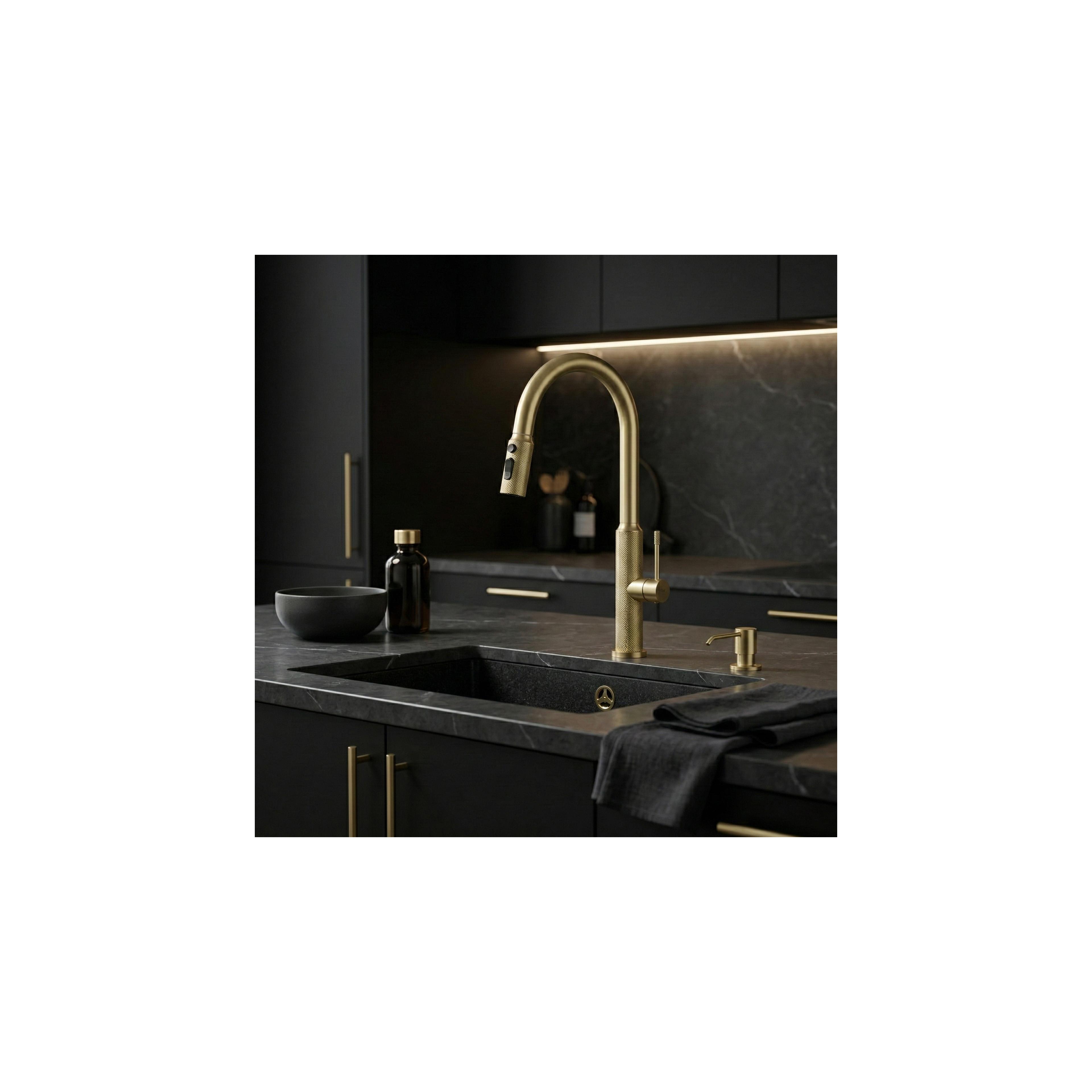 Grifo para cocina Rea Master Brush Gold