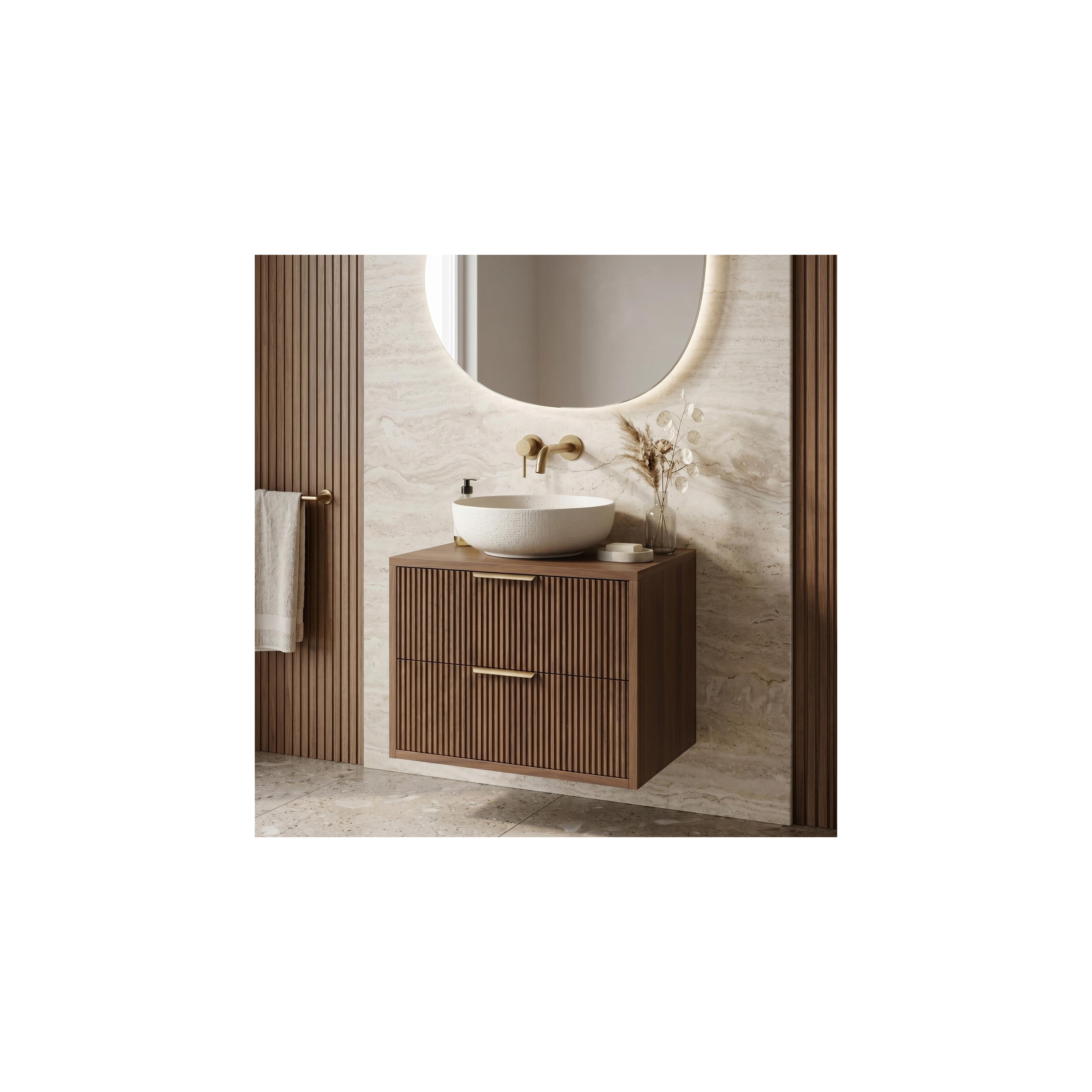 Bathroom vanity cabinet Rea Mono 60cm Brown