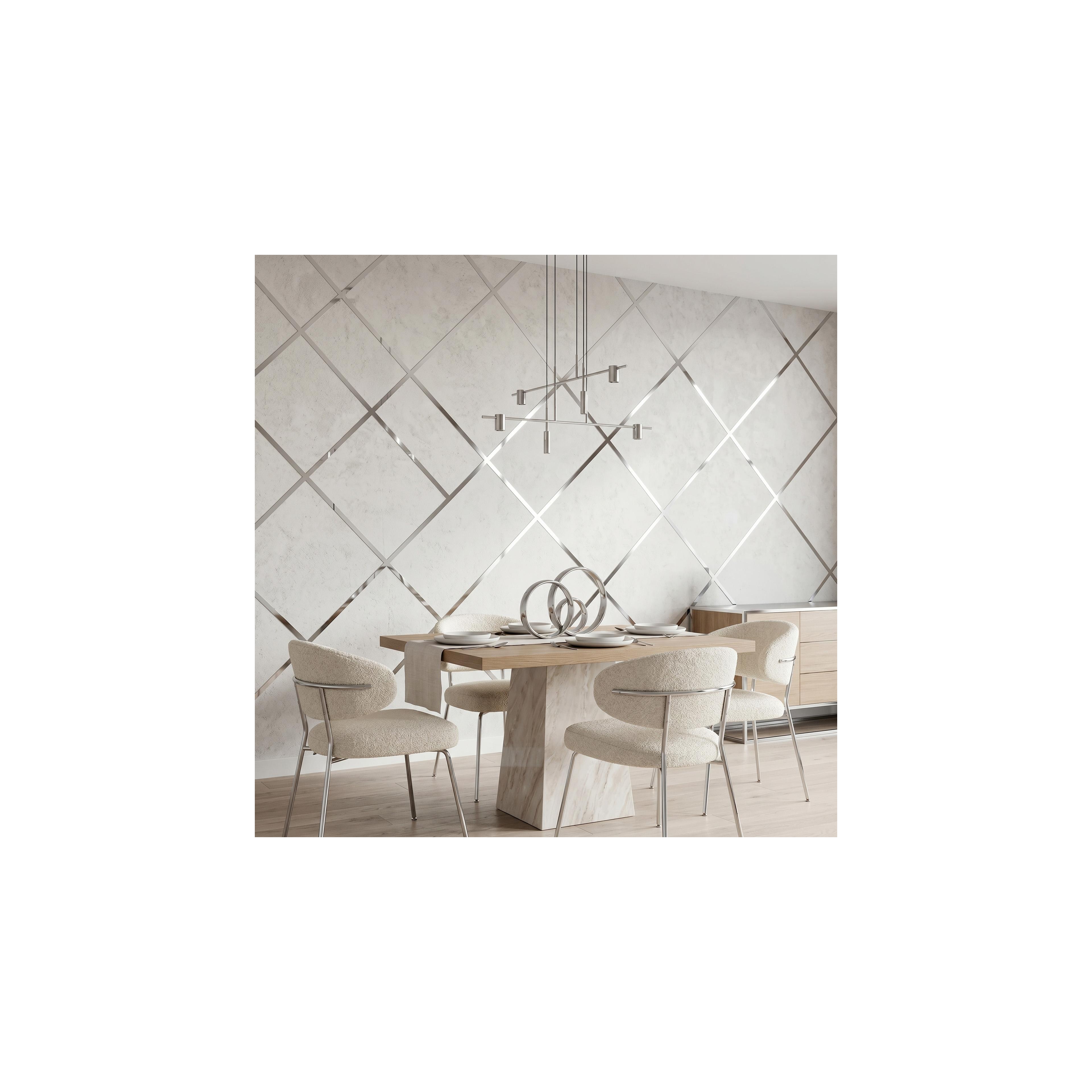 Self-adhesive decorative trim Rea P14454CC 3,8cm Silver