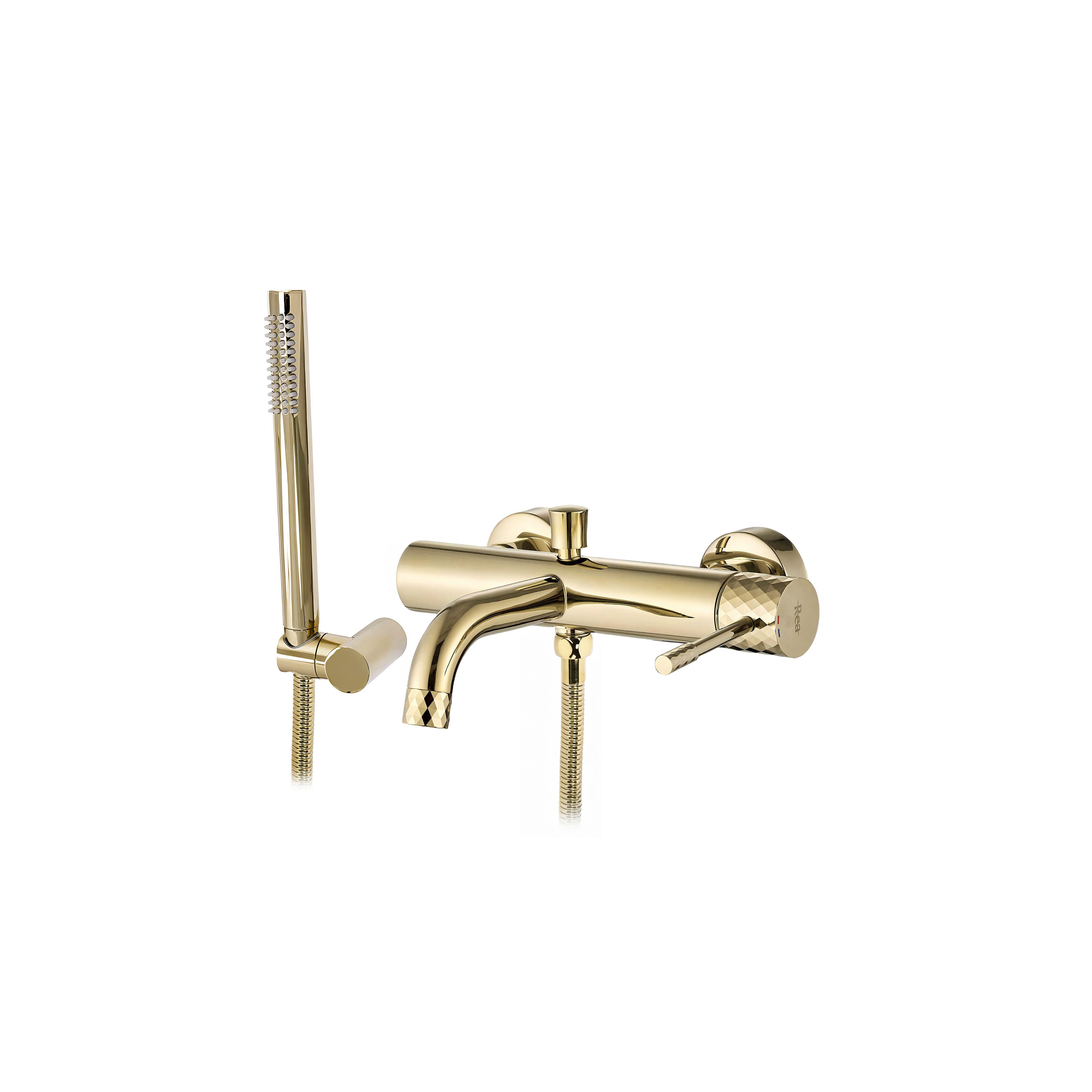 Robinet de baignoire Rea Lungo Diamond Gold
