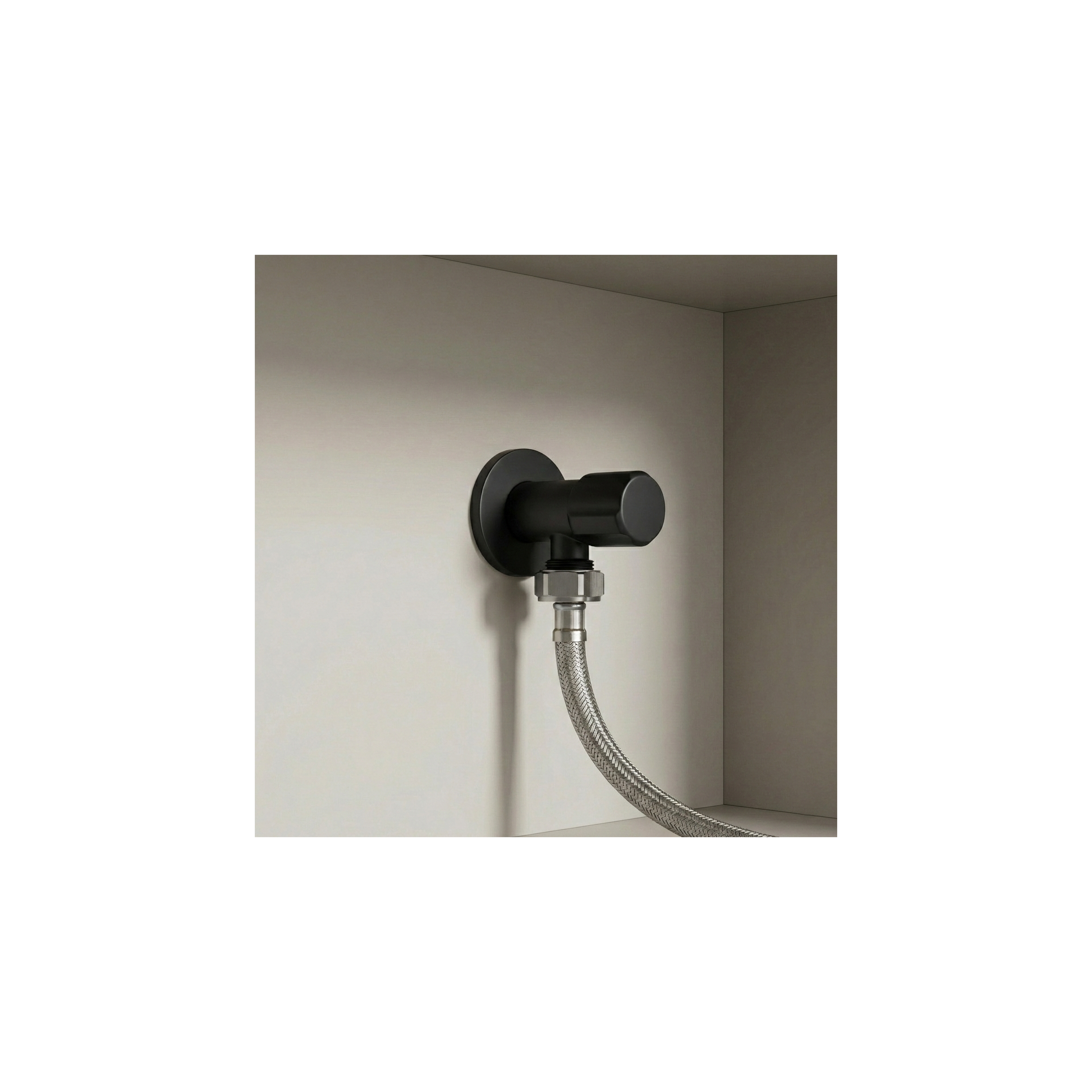 Robinet d’angle 02 1/2" x 3/4" Black