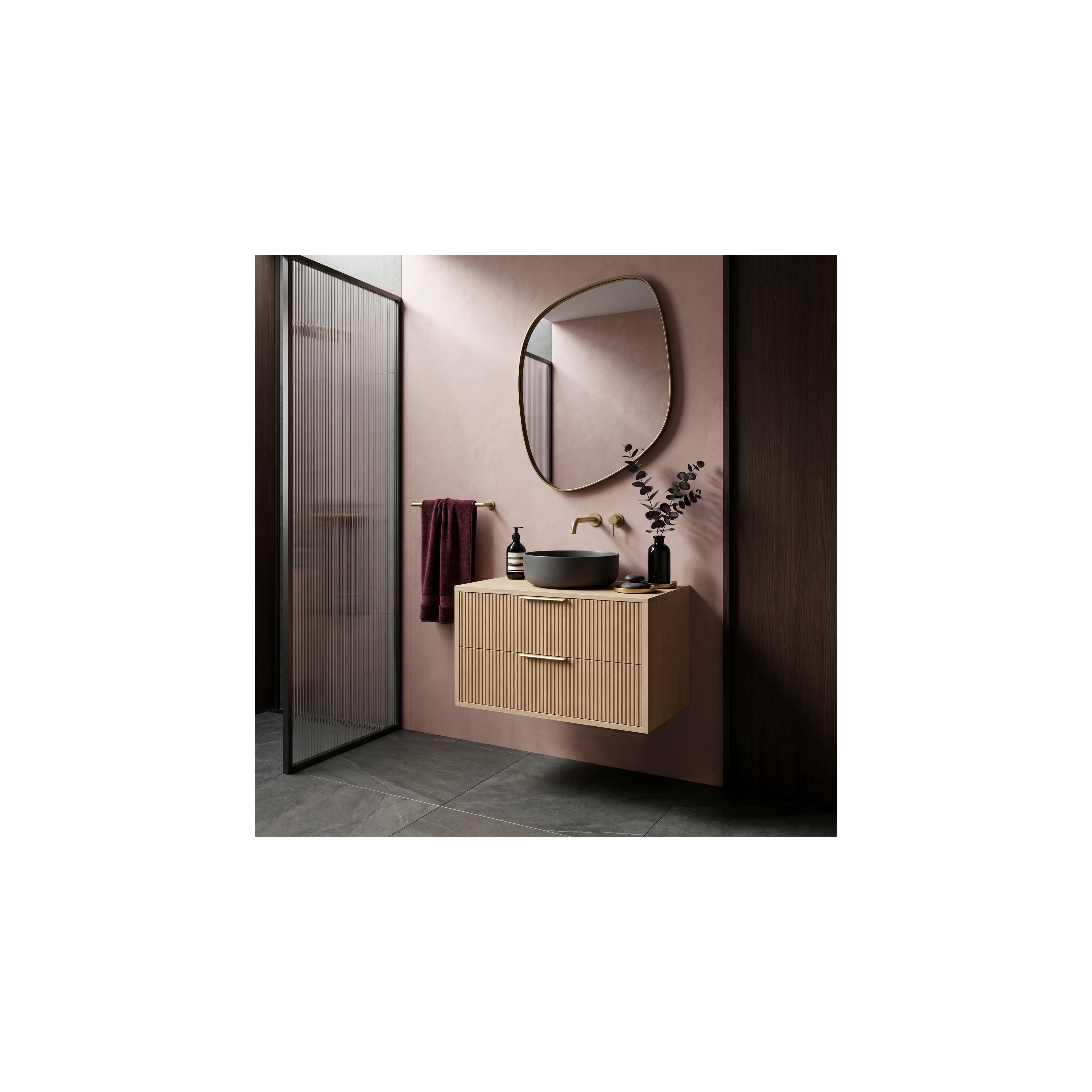 Bathroom vanity cabinet Rea Mono 80cm Beige