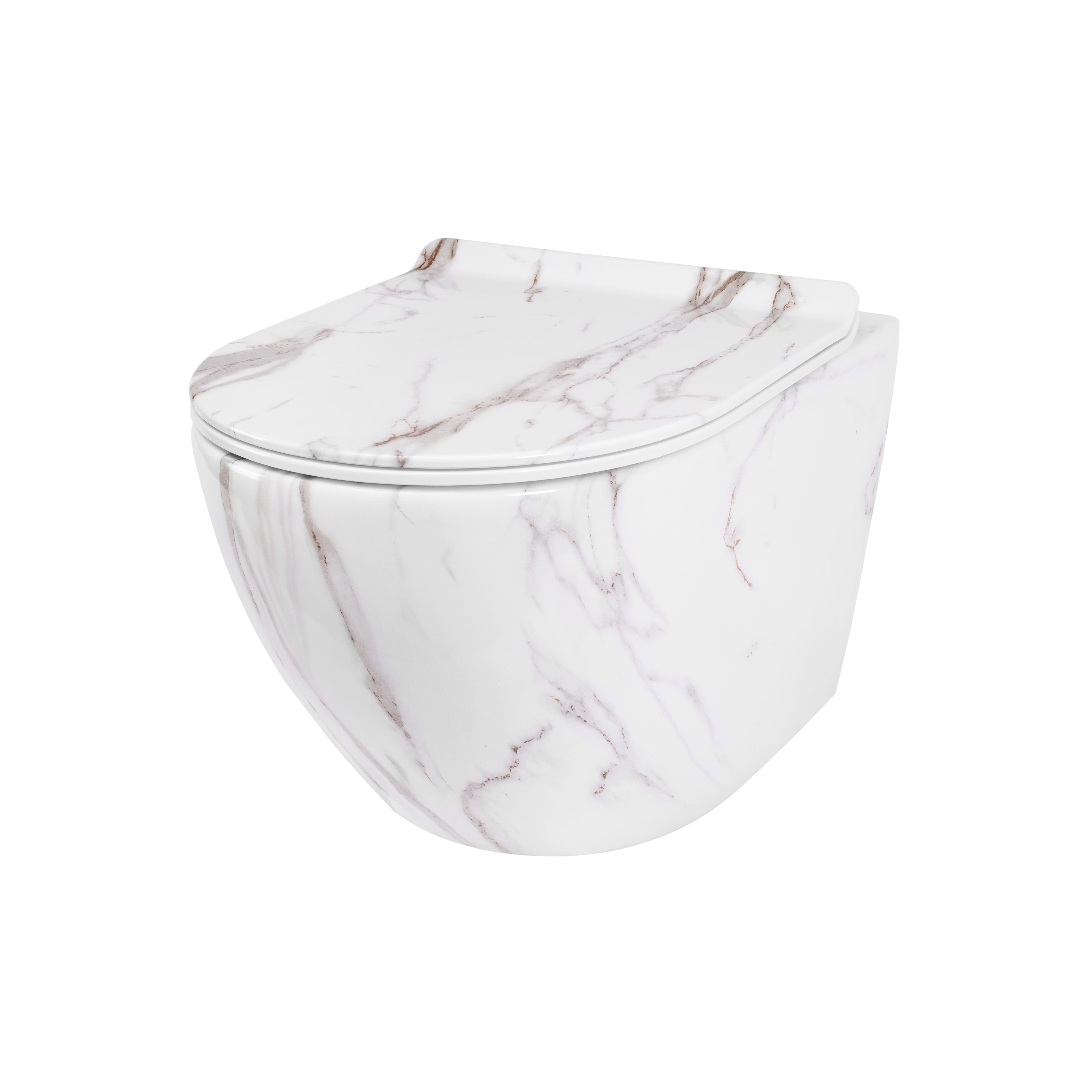 Toilet bowl  Rea Carlos Slim Rimless Aiax Shiny