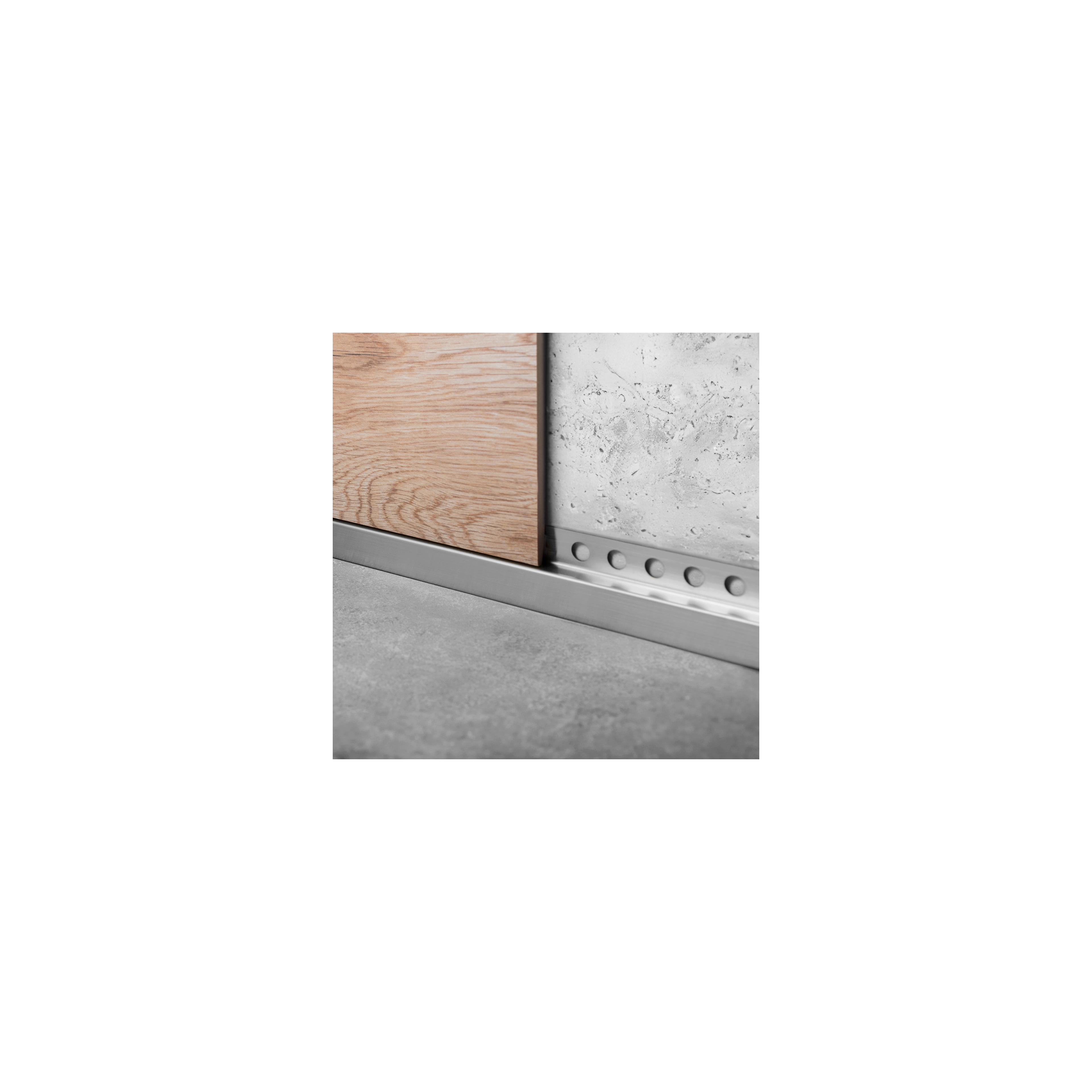 Bande de bordure de receveur de douche avant 120cm BRUSH NICKEL
