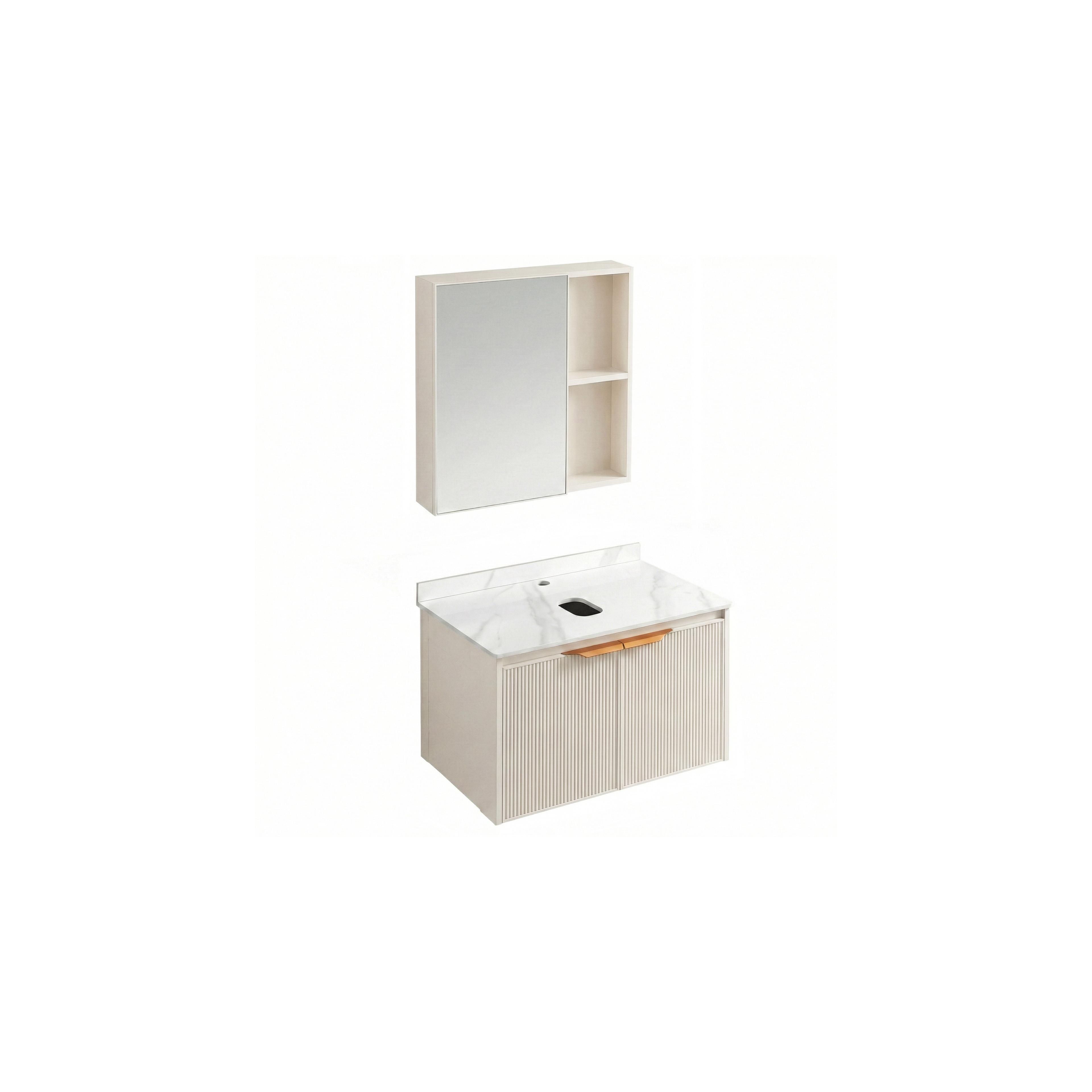 Zestaw mebli łazienkowych z blatem Marti 60cm Beige
