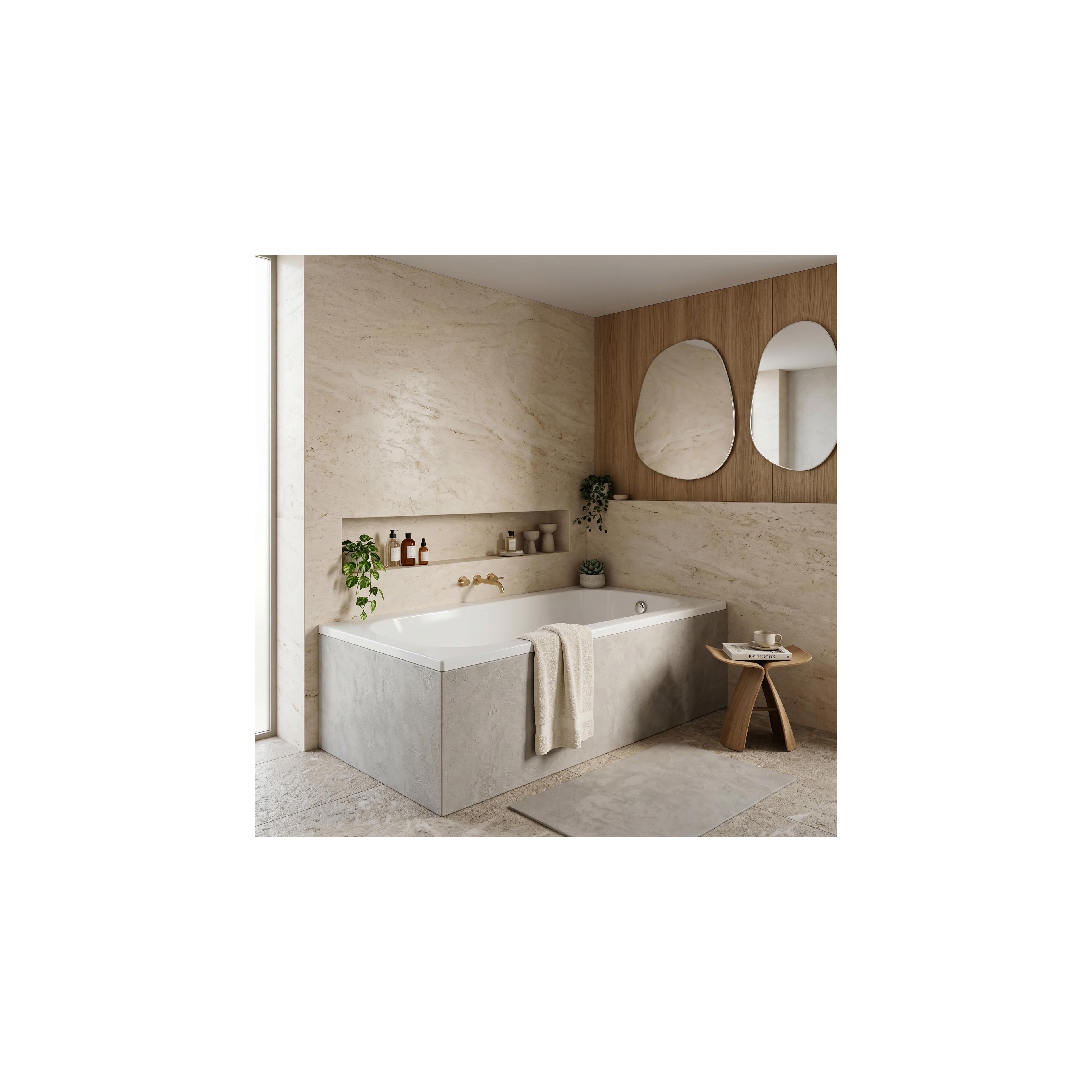 Built-in acrylic bathtub Rea Gloria 150