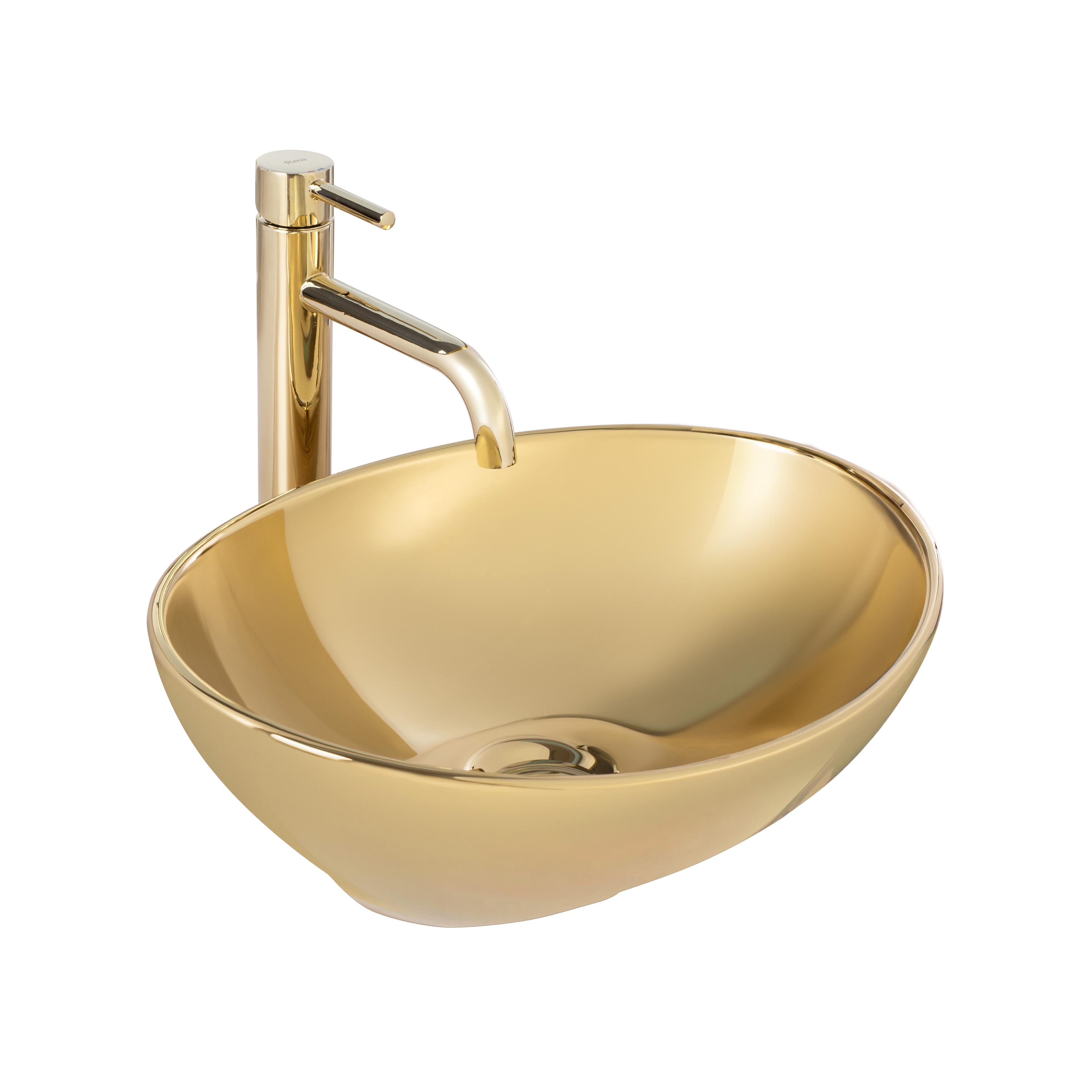 Lavoar pentru blat Rea Sofia Gold