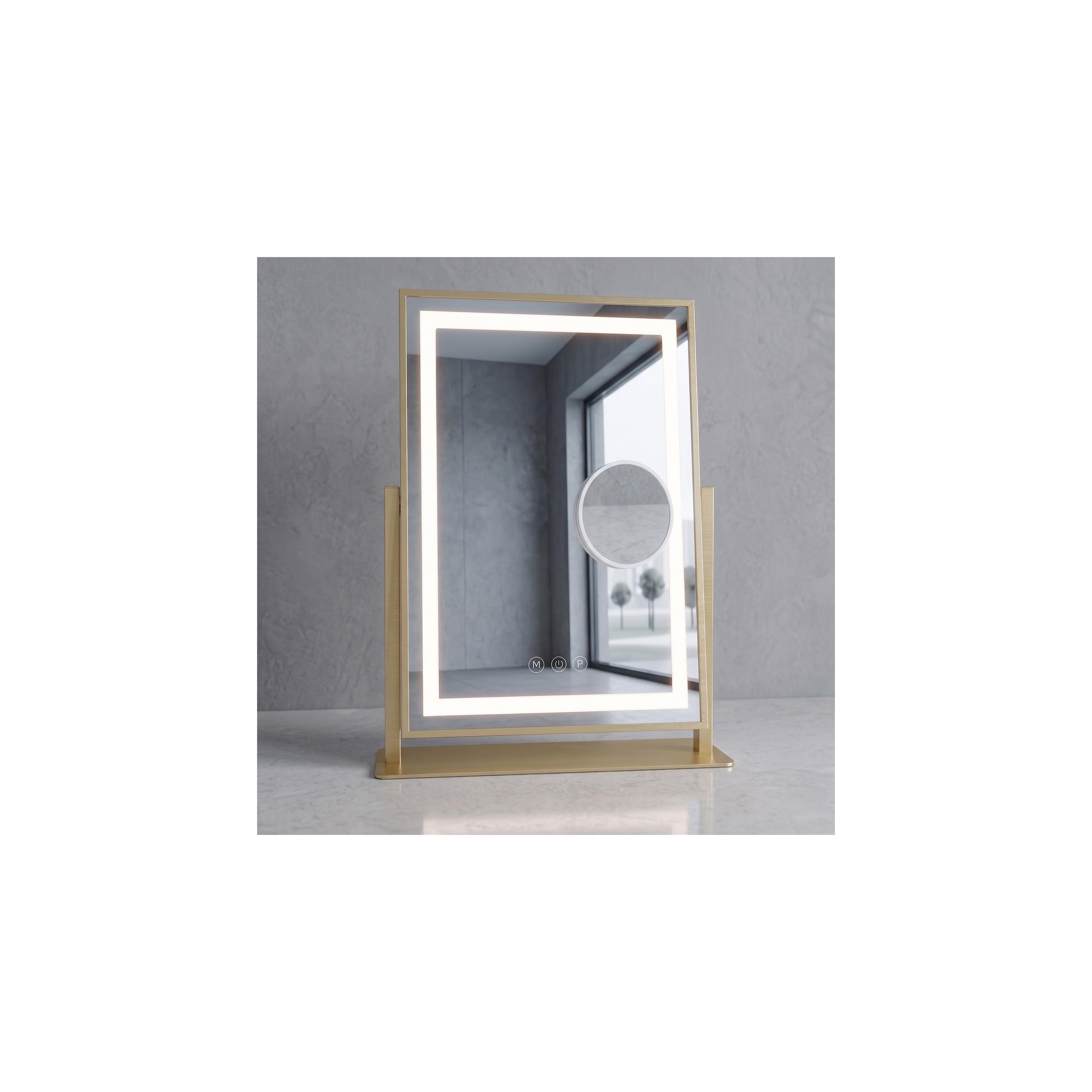 Mirror LED LUMI L.Gold 30x40cm
