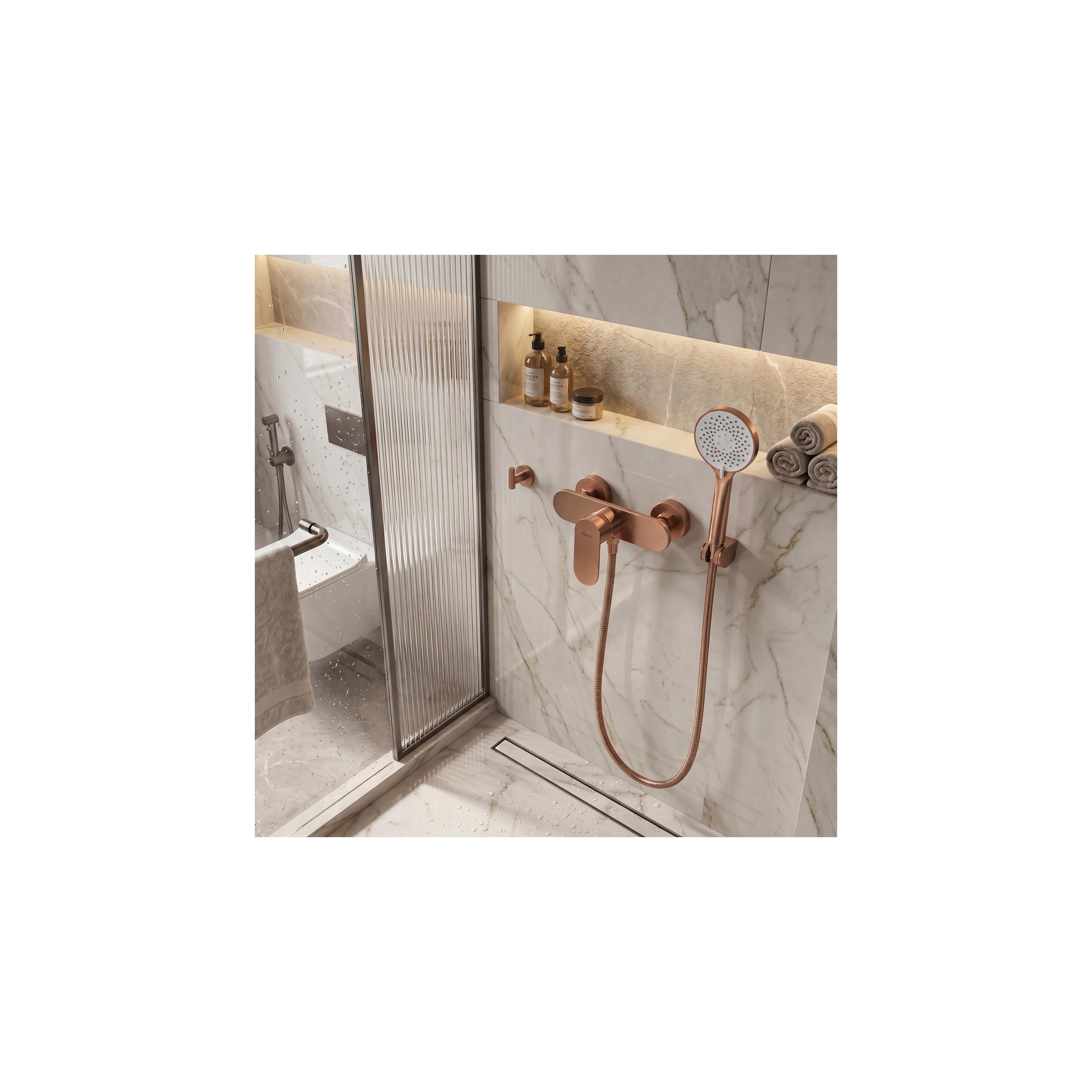 Shower faucet REA DROP Brush Copper