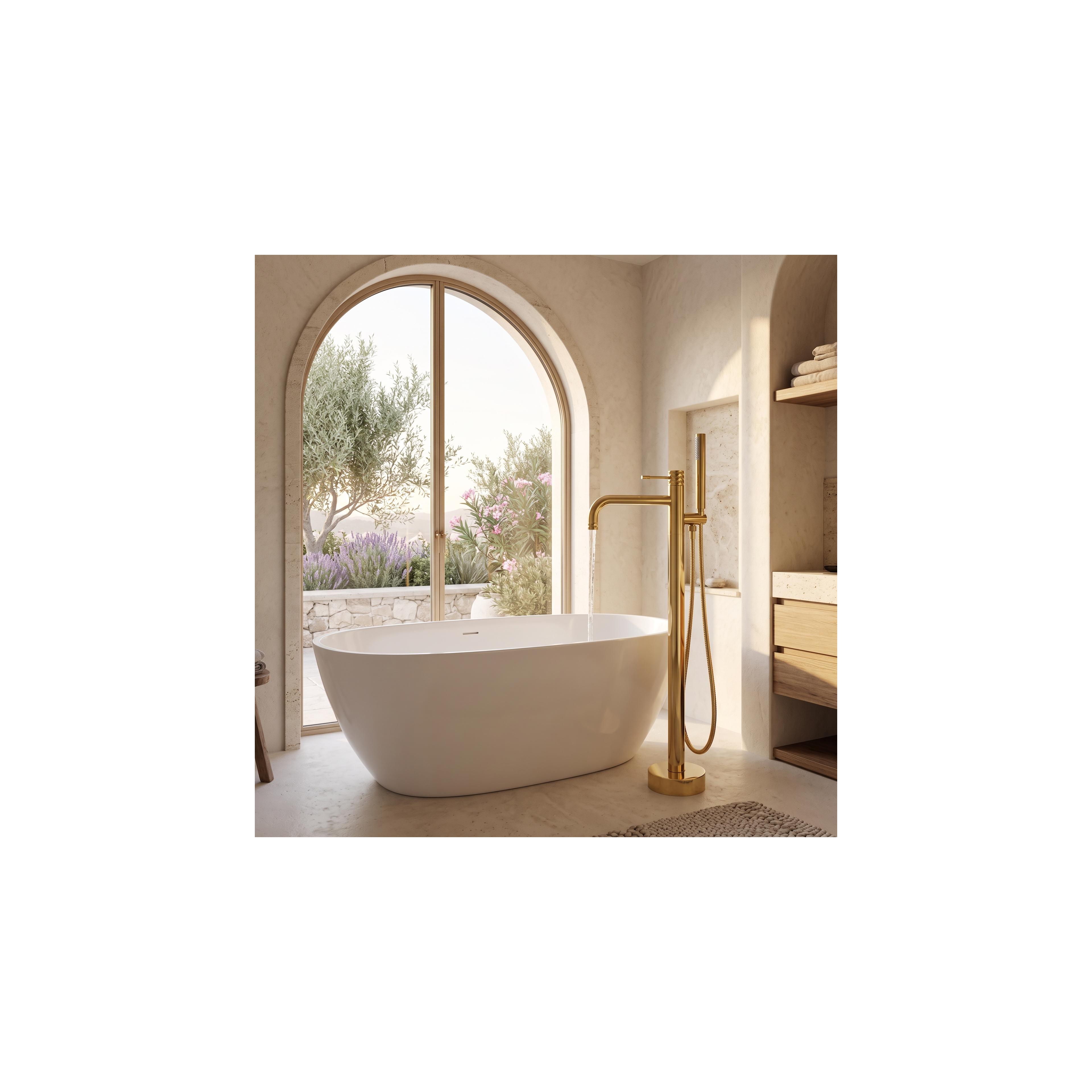 Torneira para banheira Rea Lungo Diamond Gold