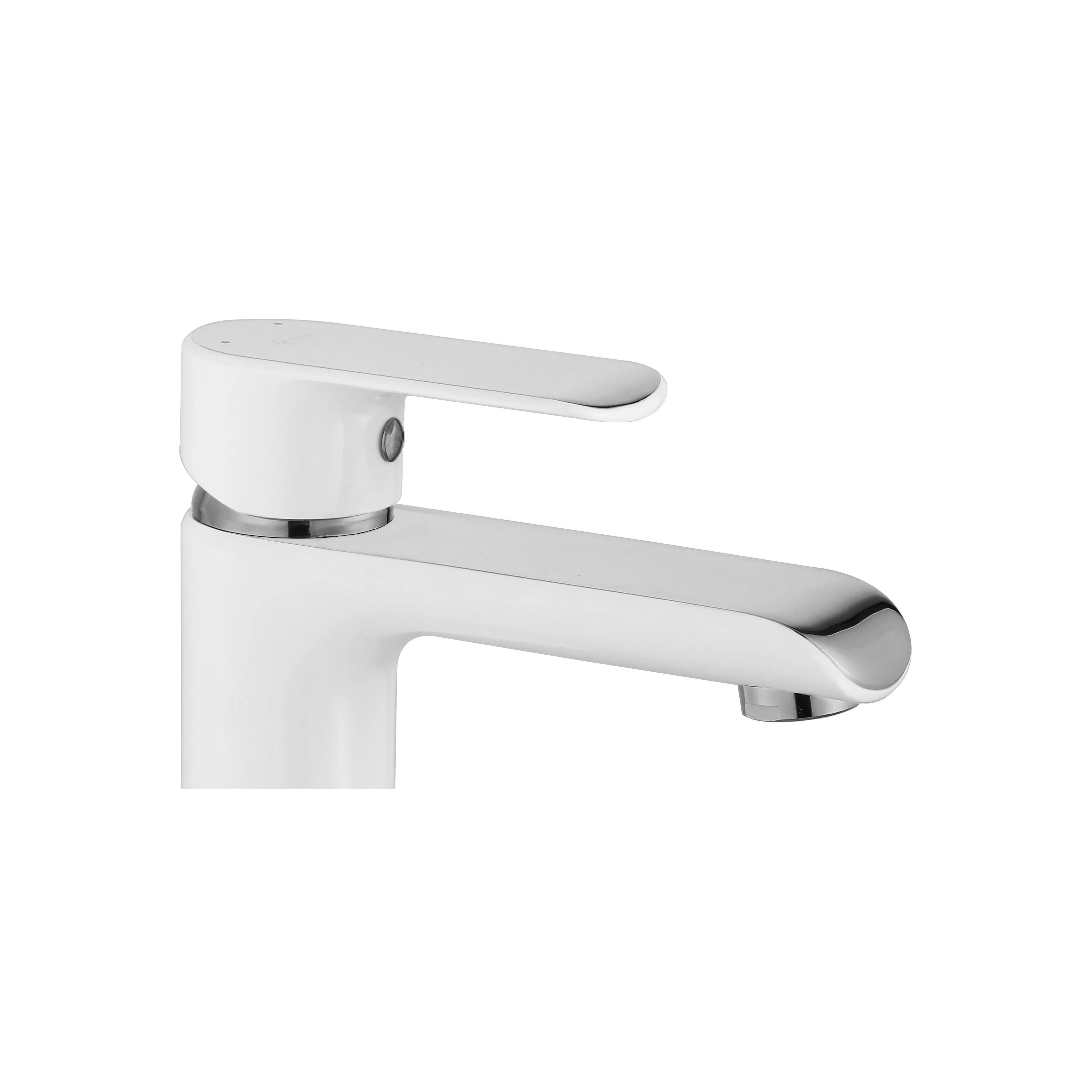 Смесител за мивка  REA Bloom White Chrom high